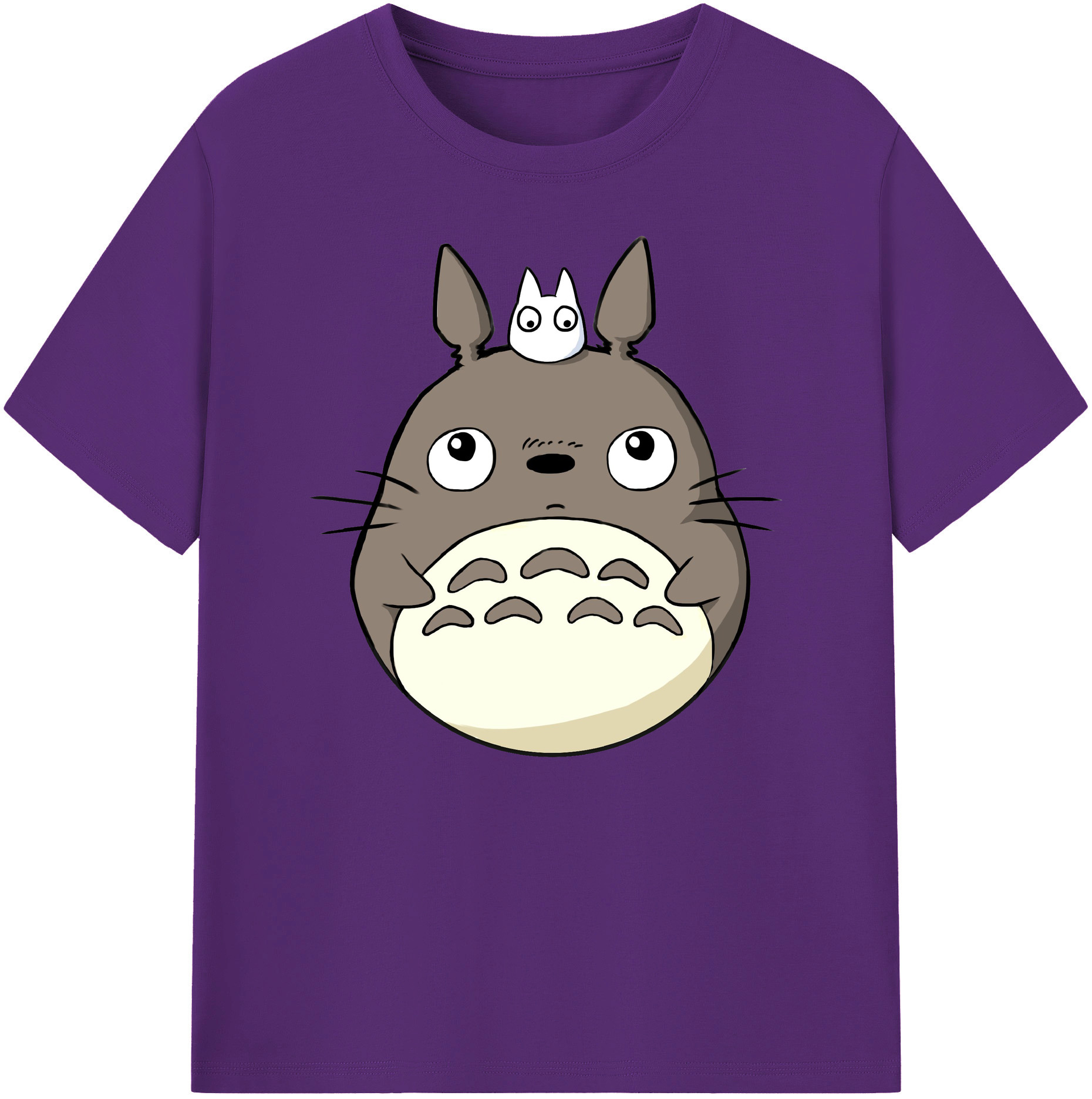 （画像用） となりのトトロ 草壁メイ 草壁サツキ My Neighbor Totoro Satsuki Kusakabe Mei Kusakabe 綿100％ メンズ半袖Tシャツ｜肌触りやわらか＆通気性