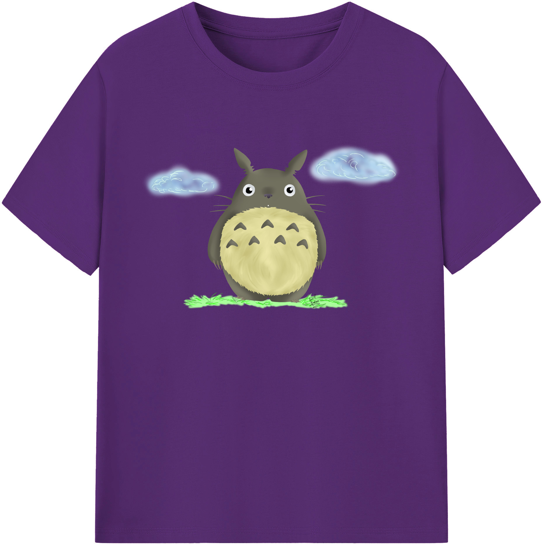 （画像用） となりのトトロ 草壁メイ 草壁サツキ My Neighbor Totoro Satsuki Kusakabe Mei Kusakabe 綿100％ メンズ半袖Tシャツ｜肌触りやわらか＆通気性