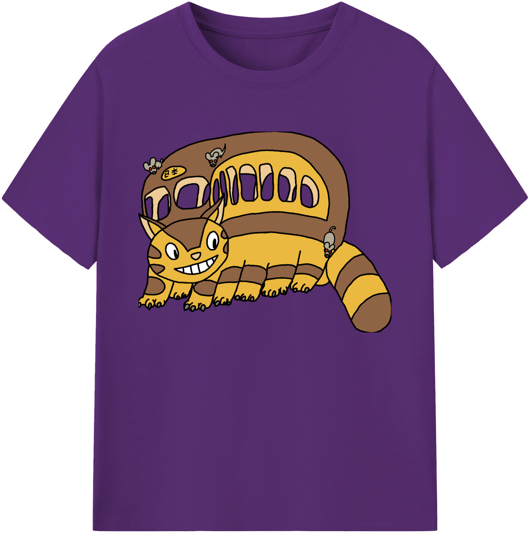 （画像用） となりのトトロ 草壁メイ 草壁サツキ My Neighbor Totoro Satsuki Kusakabe Mei Kusakabe 綿100％ メンズ半袖Tシャツ｜肌触りやわらか＆通気性