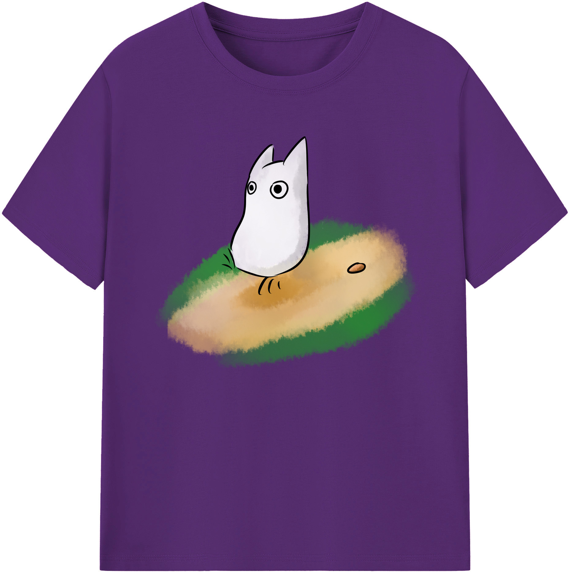 （画像用） となりのトトロ 草壁メイ 草壁サツキ My Neighbor Totoro Satsuki Kusakabe Mei Kusakabe 綿100％ メンズ半袖Tシャツ｜肌触りやわらか＆通気性