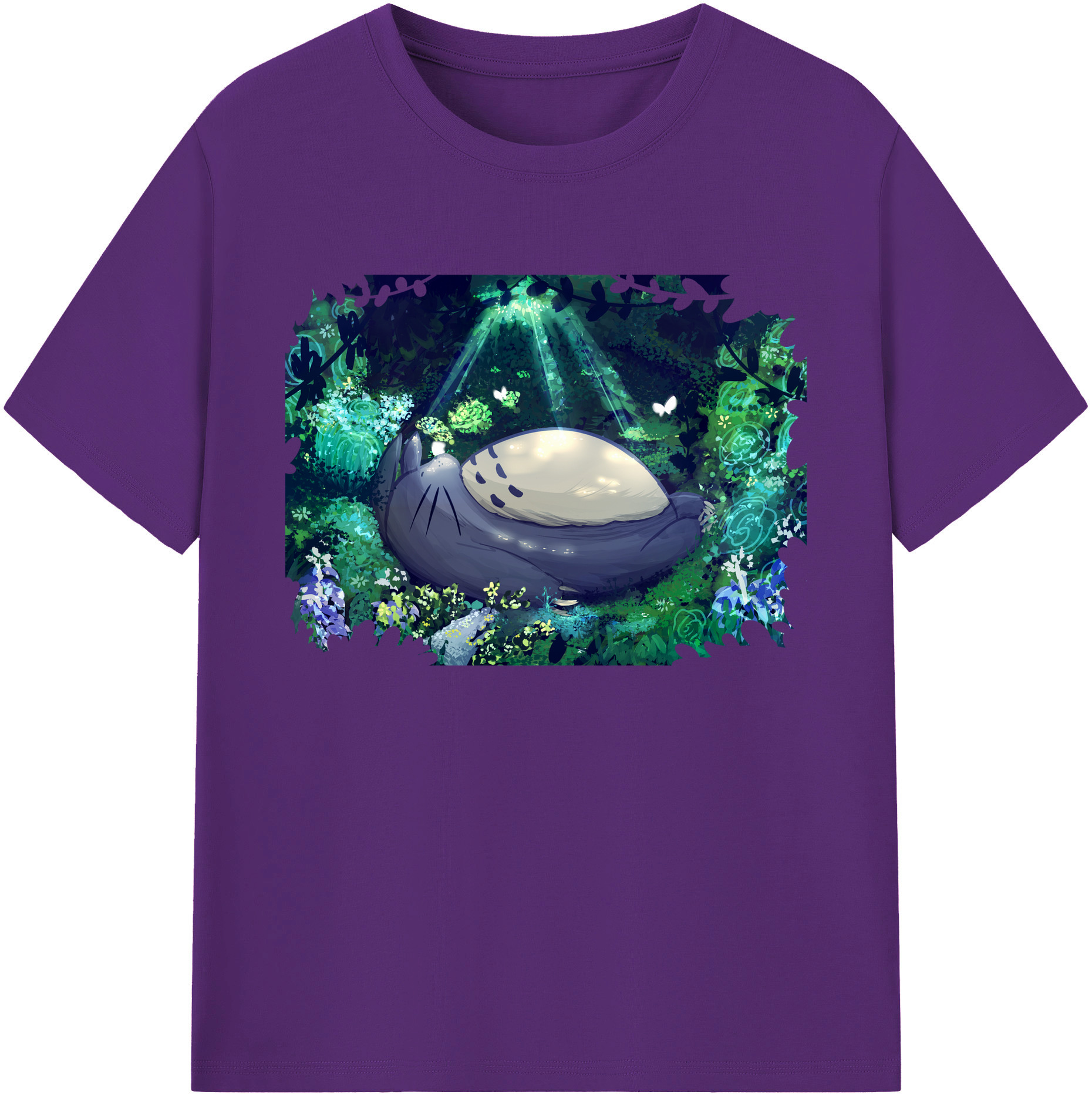 （画像用） となりのトトロ 草壁メイ 草壁サツキ My Neighbor Totoro Satsuki Kusakabe Mei Kusakabe 綿100％ メンズ半袖Tシャツ｜肌触りやわらか＆通気性