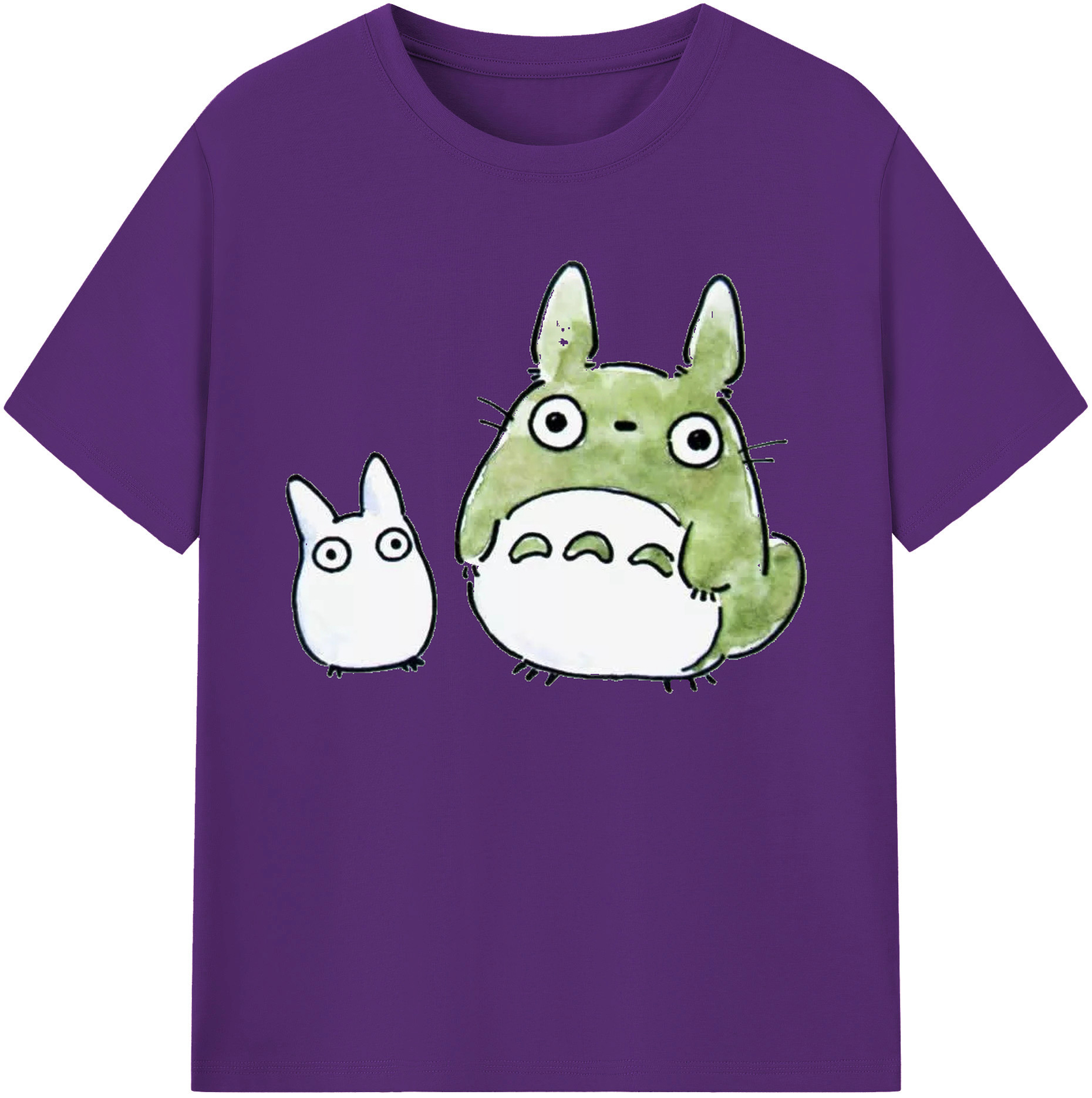 （画像用） となりのトトロ 草壁メイ 草壁サツキ My Neighbor Totoro Satsuki Kusakabe Mei Kusakabe 綿100％ メンズ半袖Tシャツ｜肌触りやわらか＆通気性