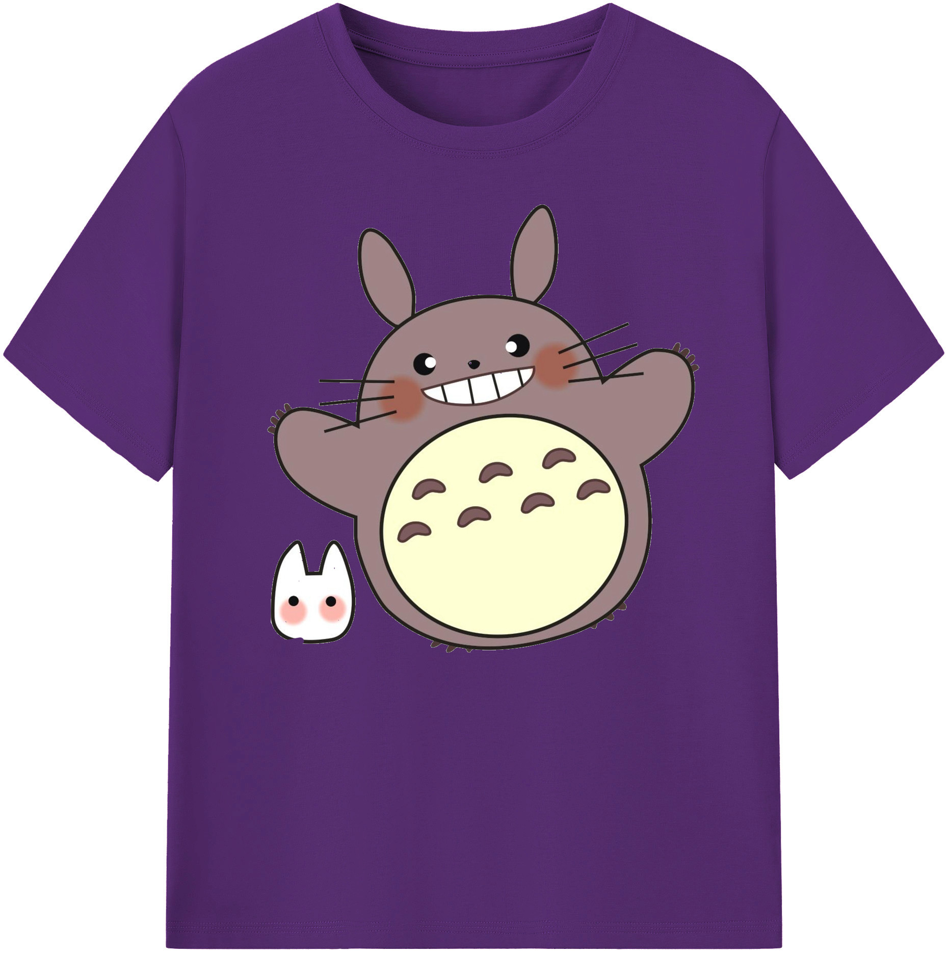 （画像用） となりのトトロ 草壁メイ 草壁サツキ My Neighbor Totoro Satsuki Kusakabe Mei Kusakabe 綿100％ メンズ半袖Tシャツ｜肌触りやわらか＆通気性
