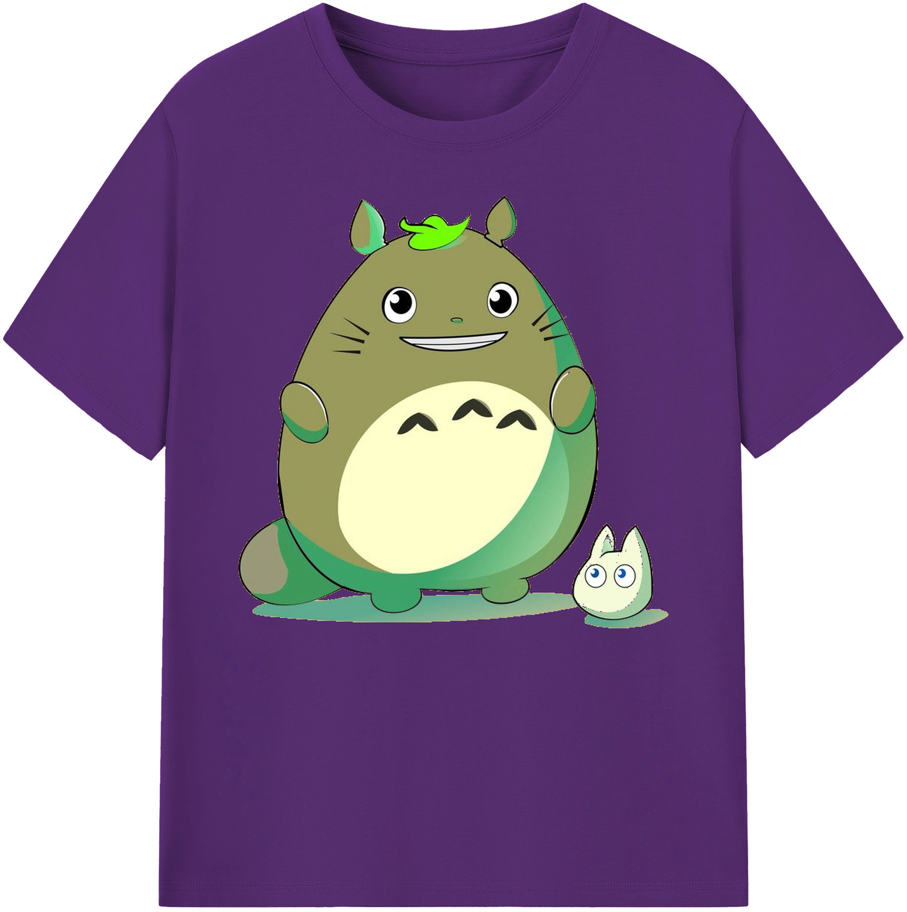 （画像用） となりのトトロ 草壁メイ 草壁サツキ My Neighbor Totoro Satsuki Kusakabe Mei Kusakabe 綿100％ メンズ半袖Tシャツ｜肌触りやわらか＆通気性