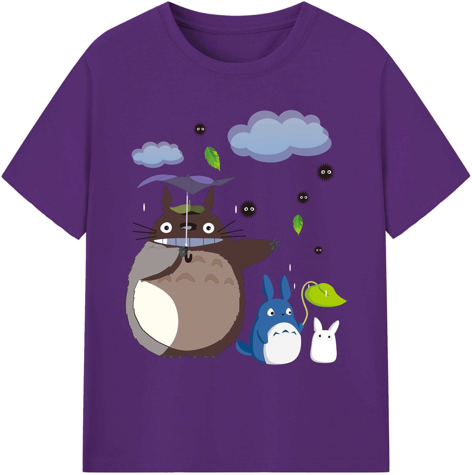 （画像用） となりのトトロ 草壁メイ 草壁サツキ My Neighbor Totoro Satsuki Kusakabe Mei Kusakabe 綿100％ メンズ半袖Tシャツ｜肌触りやわらか＆通気性