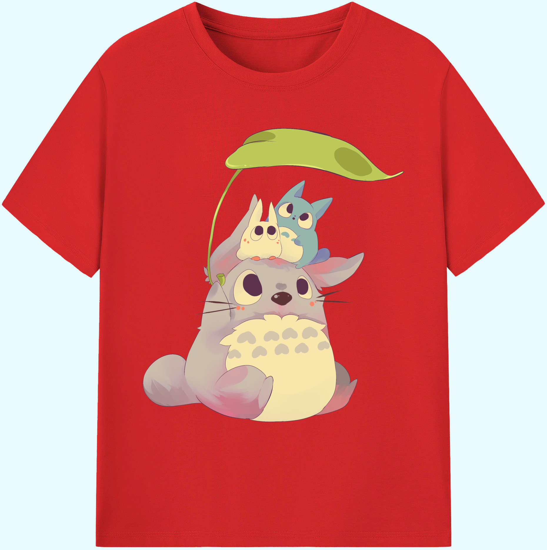 （画像用） となりのトトロ 草壁メイ 草壁サツキ My Neighbor Totoro Satsuki Kusakabe Mei Kusakabe 綿100％ メンズ半袖Tシャツ｜肌触りやわらか＆通気性