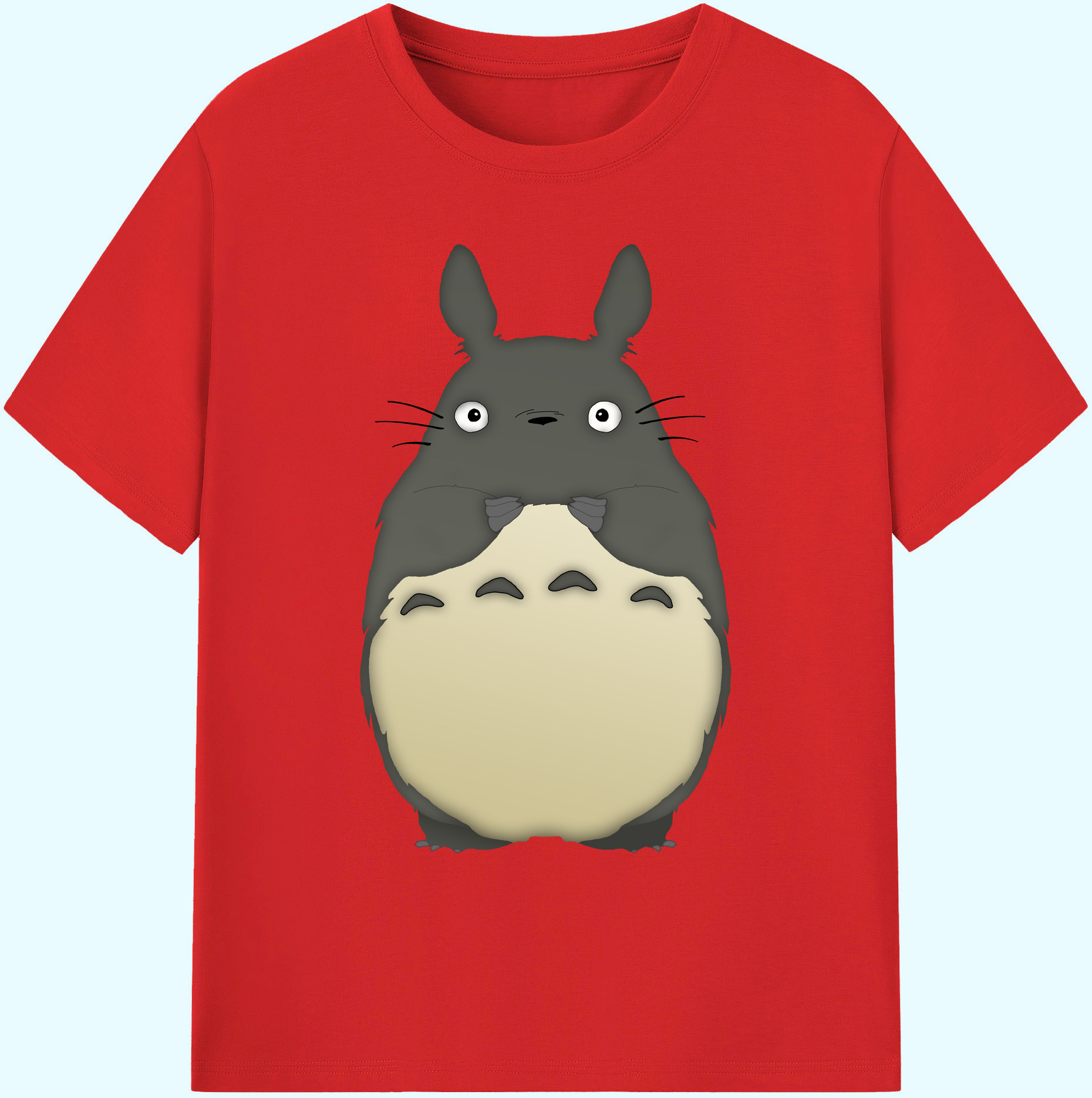 （画像用） となりのトトロ 草壁メイ 草壁サツキ My Neighbor Totoro Satsuki Kusakabe Mei Kusakabe 綿100％ メンズ半袖Tシャツ｜肌触りやわらか＆通気性
