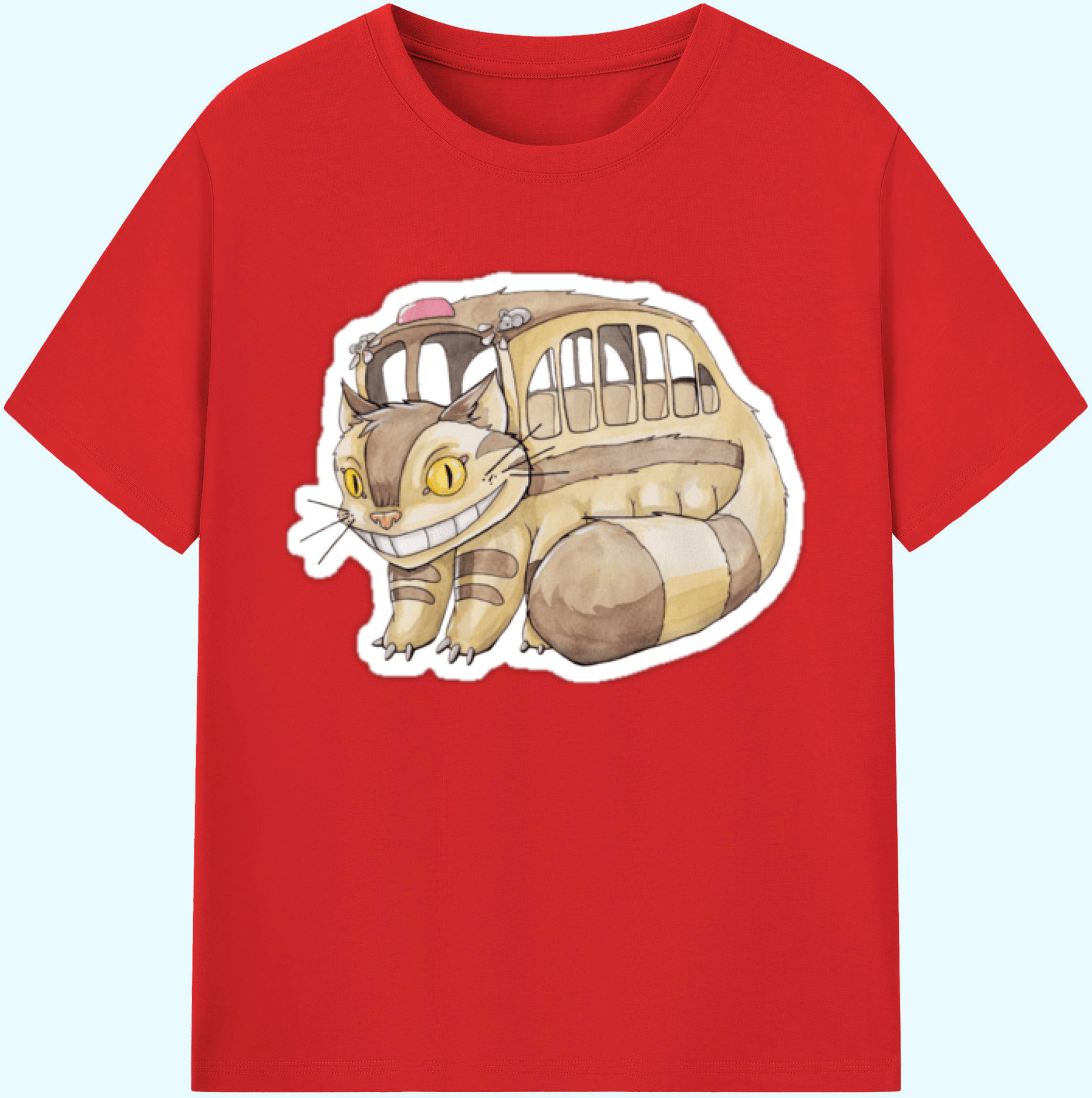 （画像用） となりのトトロ 草壁メイ 草壁サツキ My Neighbor Totoro Satsuki Kusakabe Mei Kusakabe 綿100％ メンズ半袖Tシャツ｜肌触りやわらか＆通気性