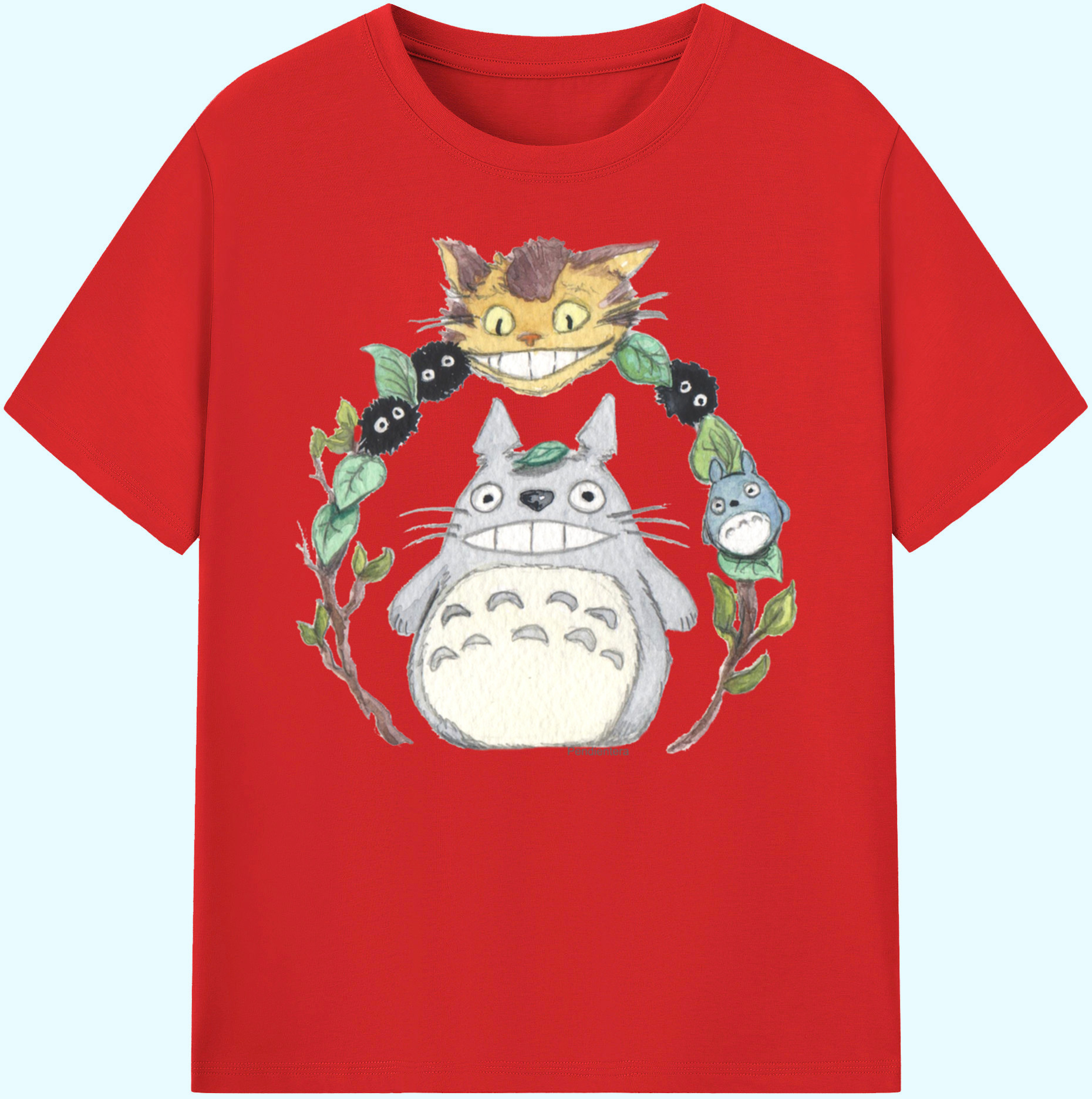 （画像用） となりのトトロ 草壁メイ 草壁サツキ My Neighbor Totoro Satsuki Kusakabe Mei Kusakabe 綿100％ メンズ半袖Tシャツ｜肌触りやわらか＆通気性