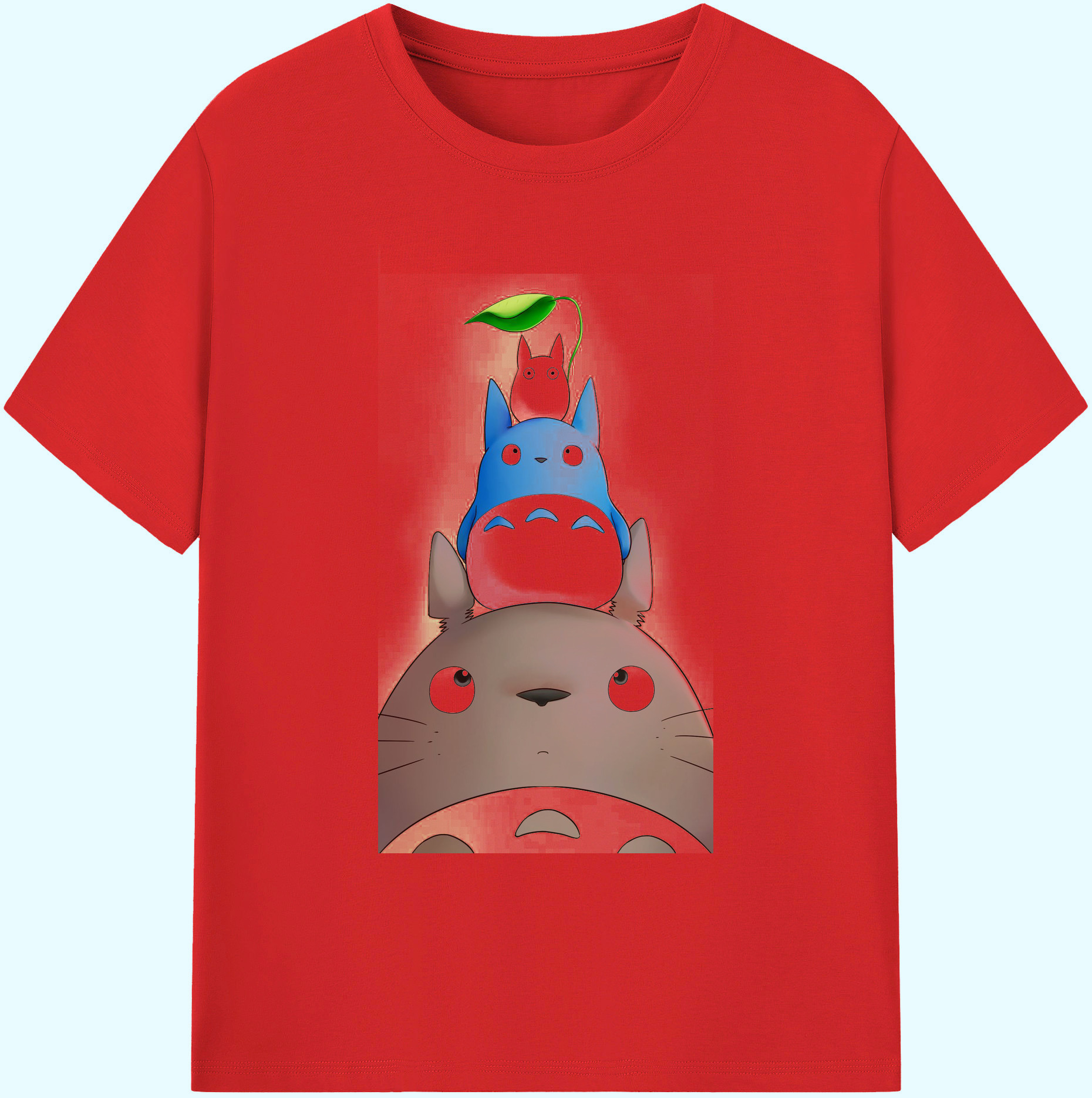 （画像用） となりのトトロ 草壁メイ 草壁サツキ My Neighbor Totoro Satsuki Kusakabe Mei Kusakabe 綿100％ メンズ半袖Tシャツ｜肌触りやわらか＆通気性