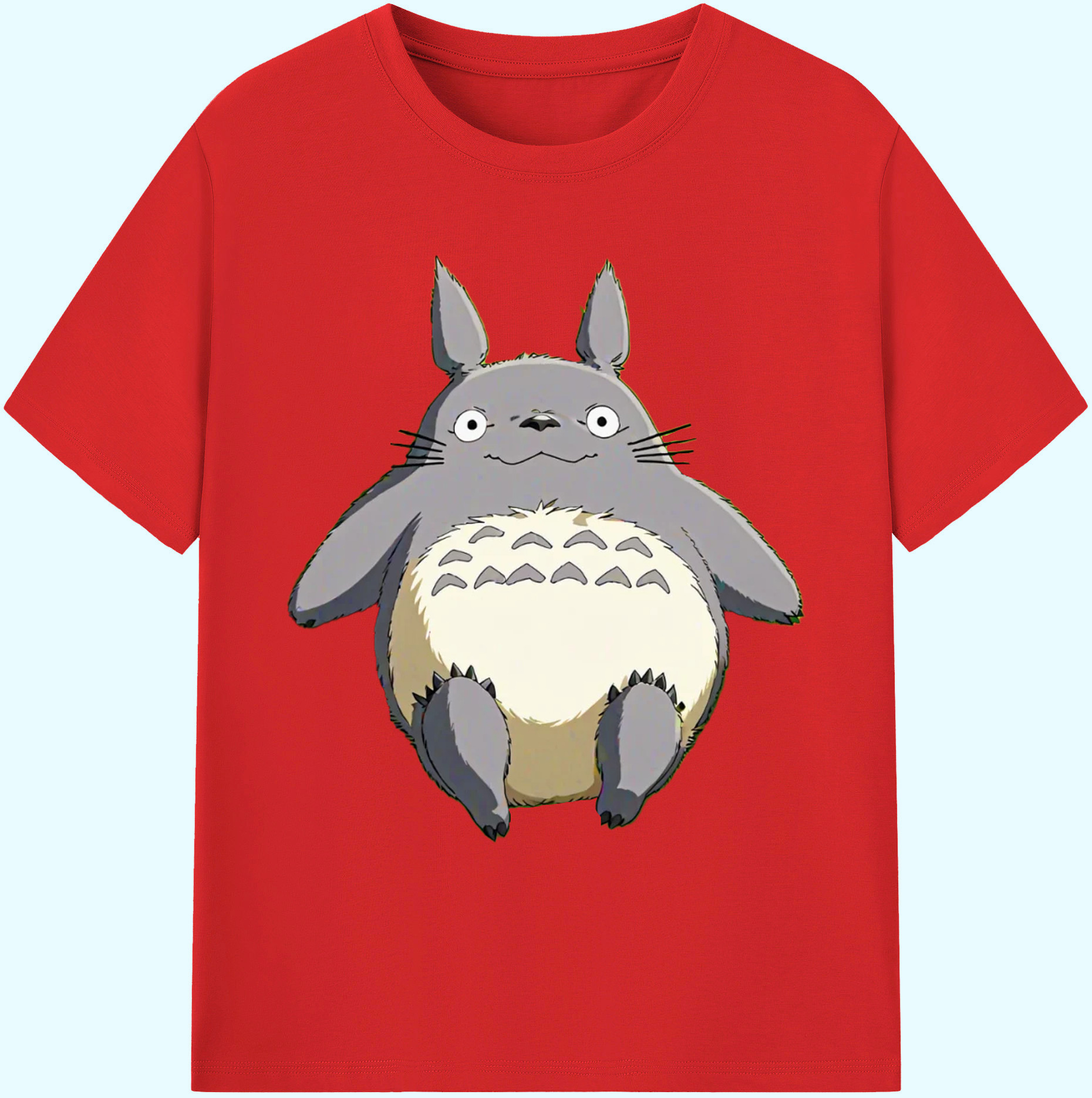 （画像用） となりのトトロ 草壁メイ 草壁サツキ My Neighbor Totoro Satsuki Kusakabe Mei Kusakabe 綿100％ メンズ半袖Tシャツ｜肌触りやわらか＆通気性