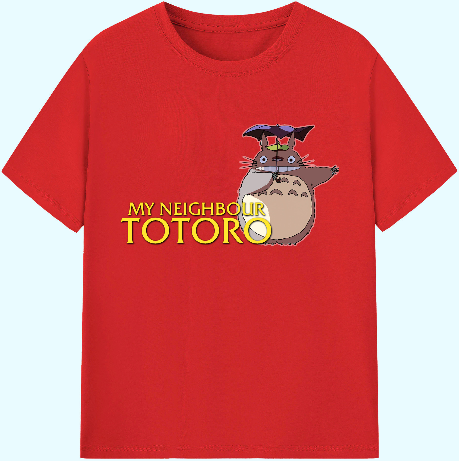 （画像用） となりのトトロ 草壁メイ 草壁サツキ My Neighbor Totoro Satsuki Kusakabe Mei Kusakabe 綿100％ メンズ半袖Tシャツ｜肌触りやわらか＆通気性