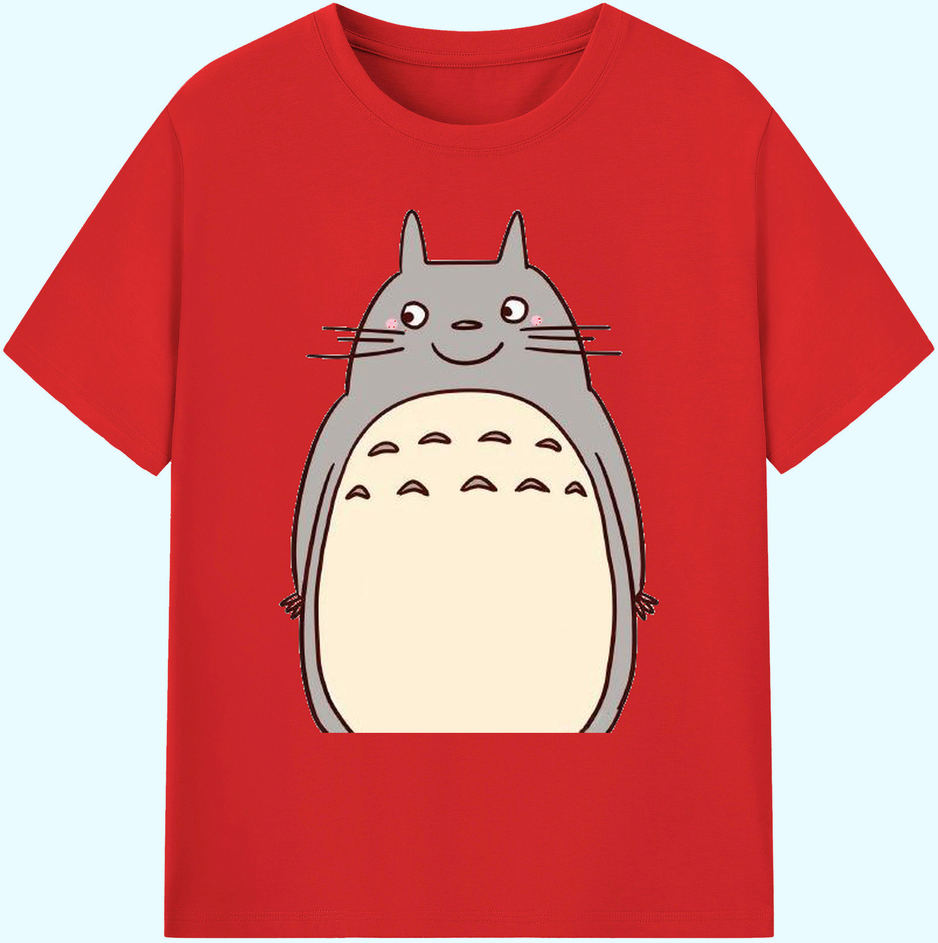 （画像用） となりのトトロ 草壁メイ 草壁サツキ My Neighbor Totoro Satsuki Kusakabe Mei Kusakabe 綿100％ メンズ半袖Tシャツ｜肌触りやわらか＆通気性