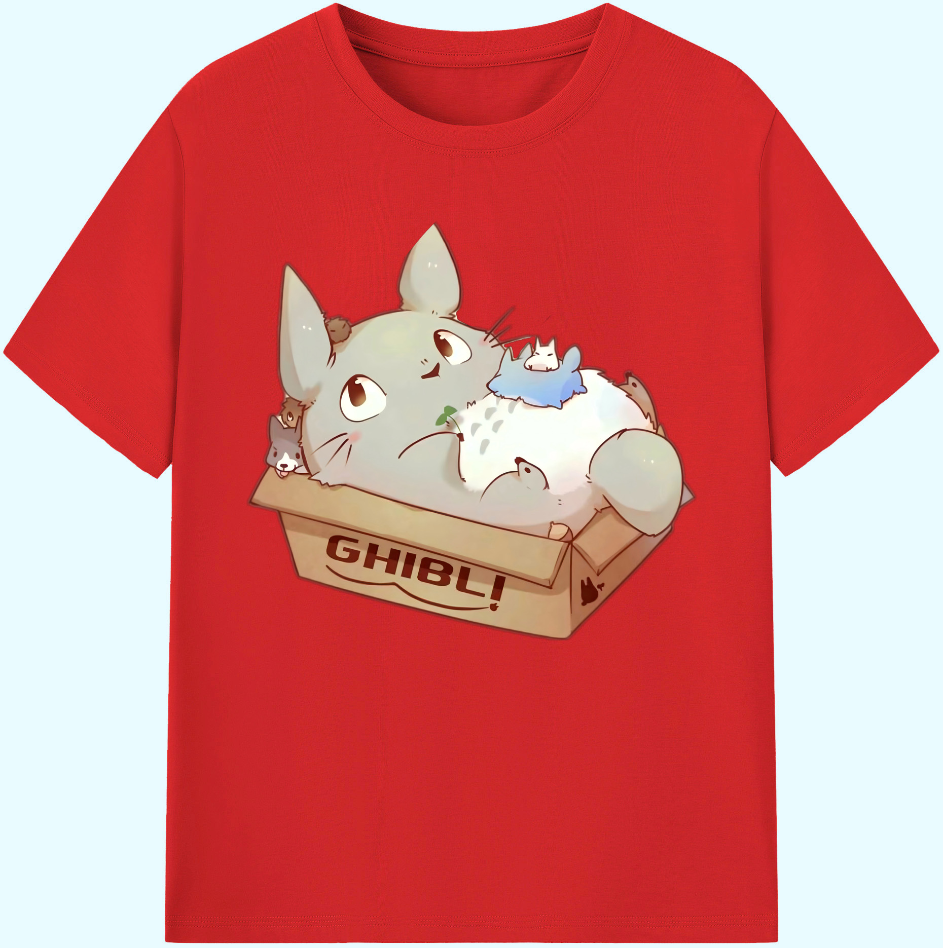 （画像用） となりのトトロ 草壁メイ 草壁サツキ My Neighbor Totoro Satsuki Kusakabe Mei Kusakabe 綿100％ メンズ半袖Tシャツ｜肌触りやわらか＆通気性