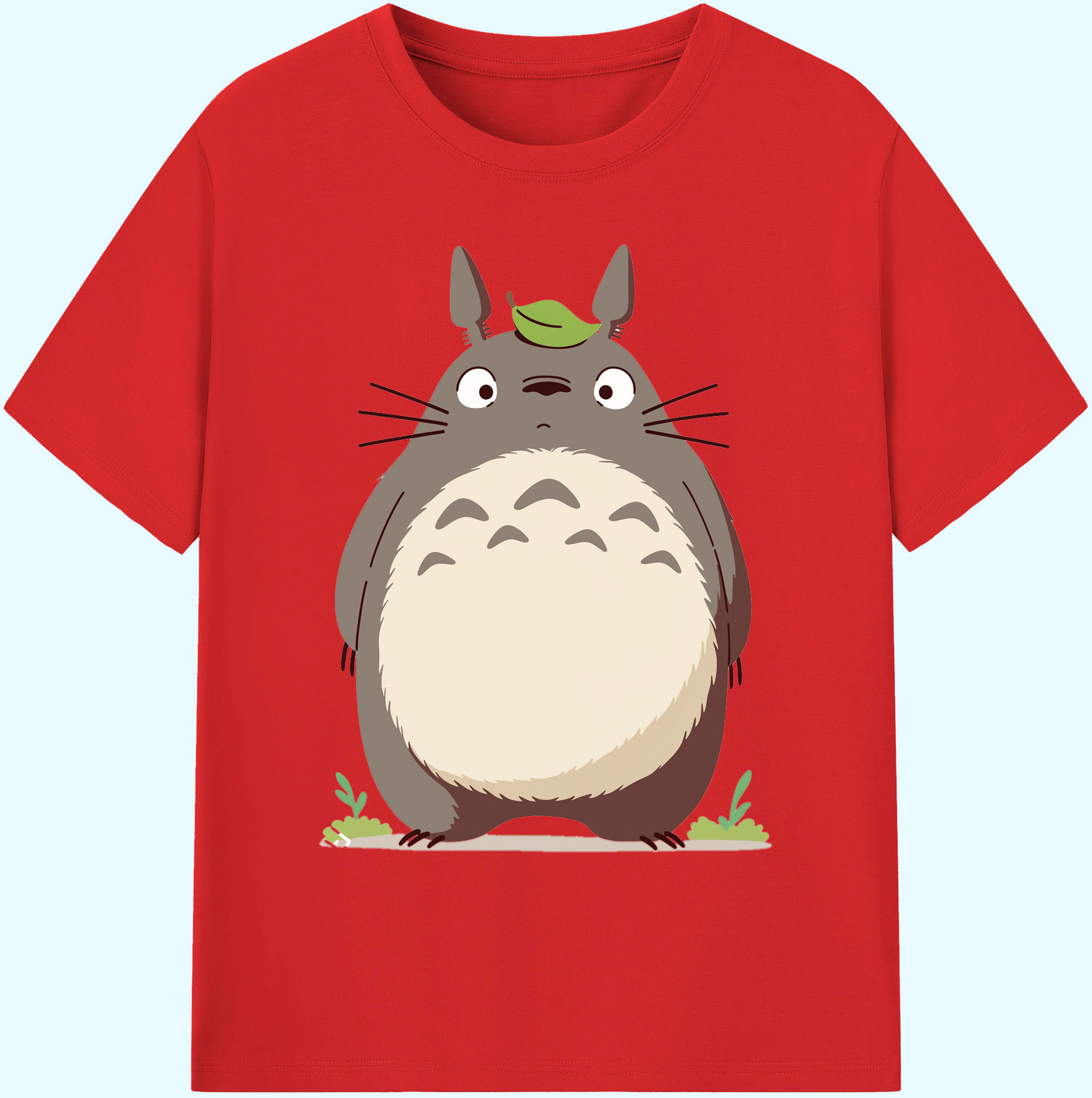 （画像用） となりのトトロ 草壁メイ 草壁サツキ My Neighbor Totoro Satsuki Kusakabe Mei Kusakabe 綿100％ メンズ半袖Tシャツ｜肌触りやわらか＆通気性