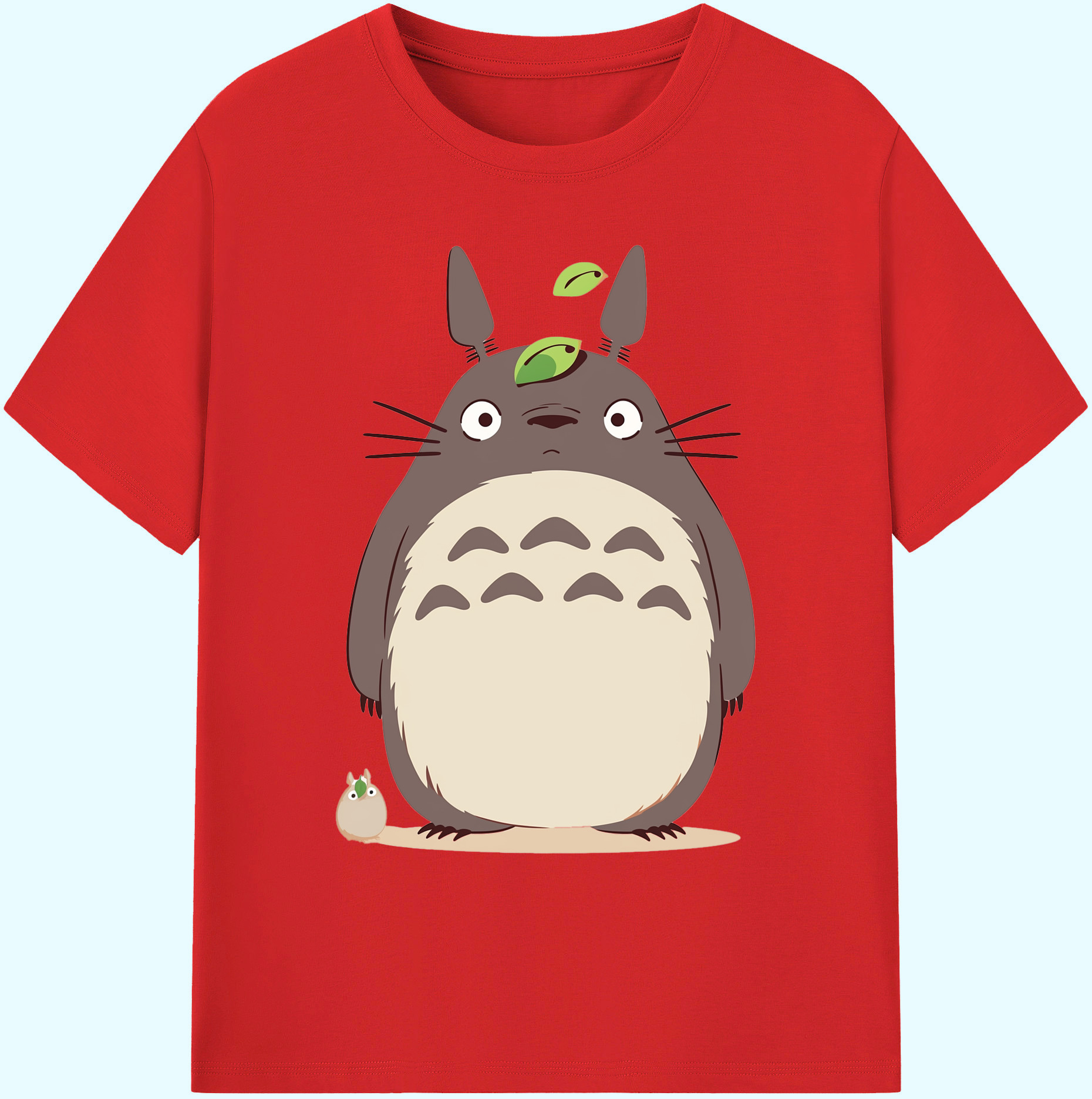 （画像用） となりのトトロ 草壁メイ 草壁サツキ My Neighbor Totoro Satsuki Kusakabe Mei Kusakabe 綿100％ メンズ半袖Tシャツ｜肌触りやわらか＆通気性
