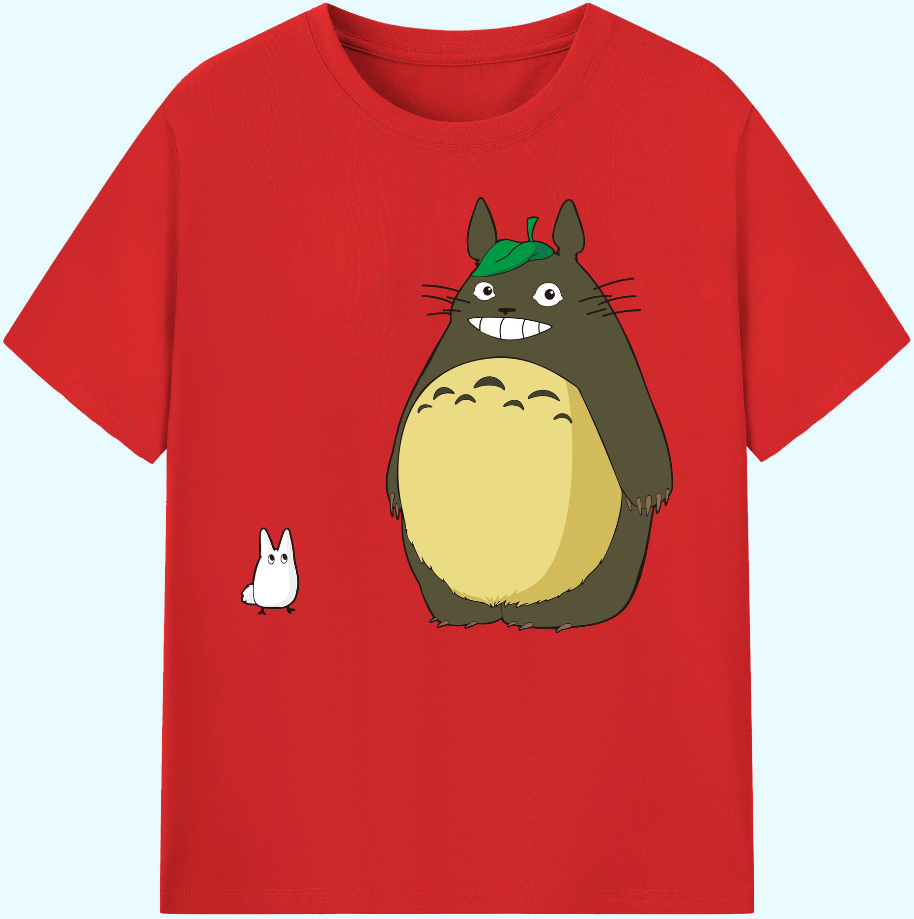 （画像用） となりのトトロ 草壁メイ 草壁サツキ My Neighbor Totoro Satsuki Kusakabe Mei Kusakabe 綿100％ メンズ半袖Tシャツ｜肌触りやわらか＆通気性