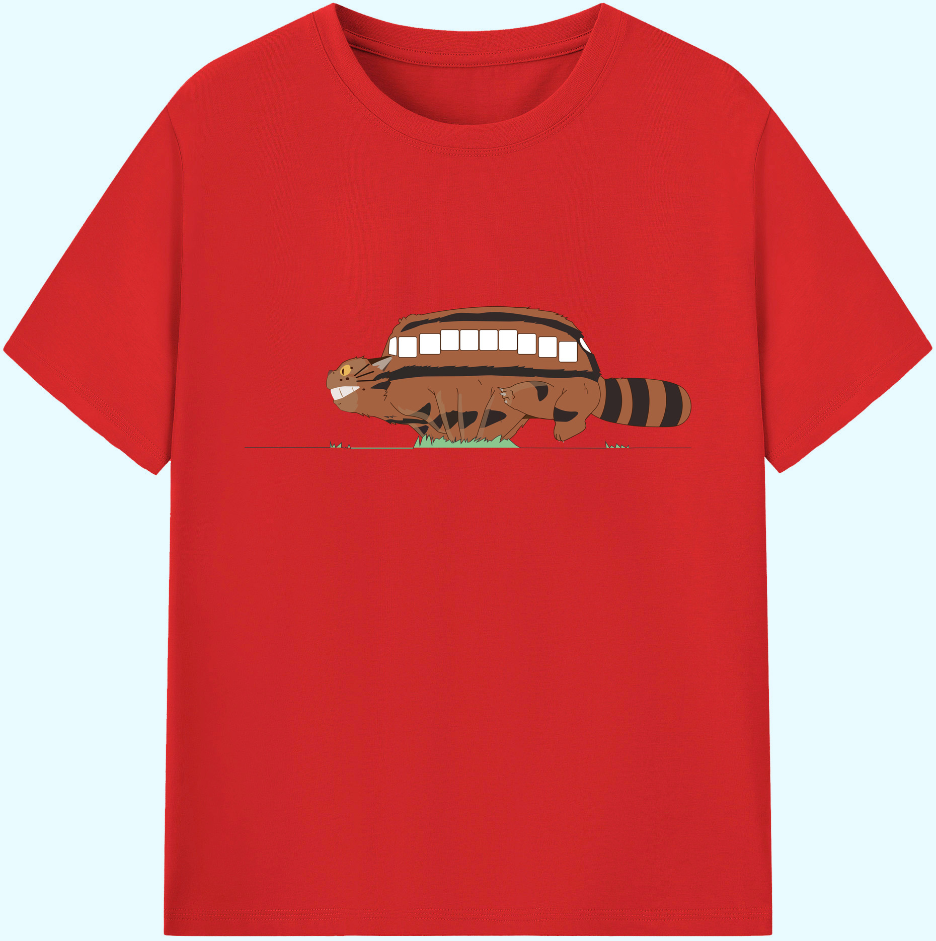 （画像用） となりのトトロ 草壁メイ 草壁サツキ My Neighbor Totoro Satsuki Kusakabe Mei Kusakabe 綿100％ メンズ半袖Tシャツ｜肌触りやわらか＆通気性