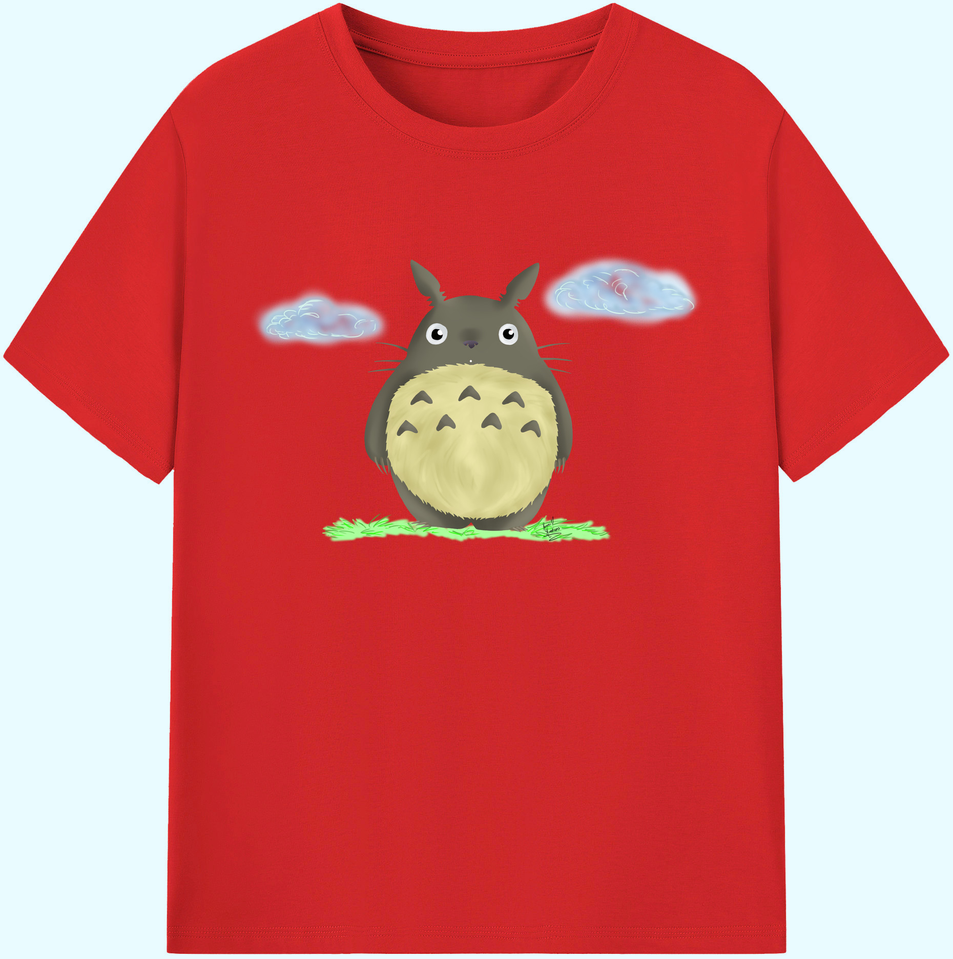 （画像用） となりのトトロ 草壁メイ 草壁サツキ My Neighbor Totoro Satsuki Kusakabe Mei Kusakabe 綿100％ メンズ半袖Tシャツ｜肌触りやわらか＆通気性