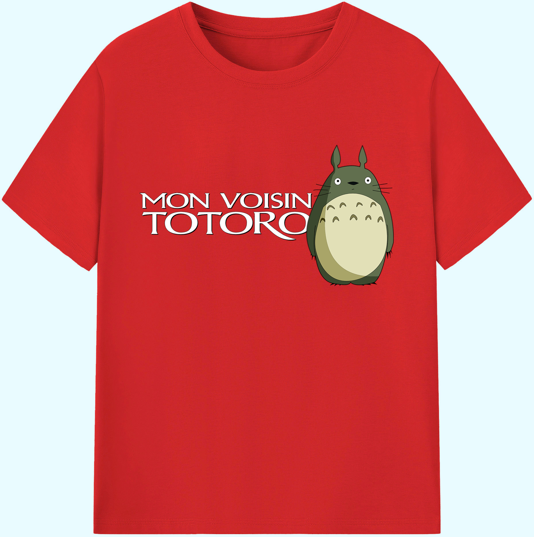 （画像用） となりのトトロ 草壁メイ 草壁サツキ My Neighbor Totoro Satsuki Kusakabe Mei Kusakabe 綿100％ メンズ半袖Tシャツ｜肌触りやわらか＆通気性