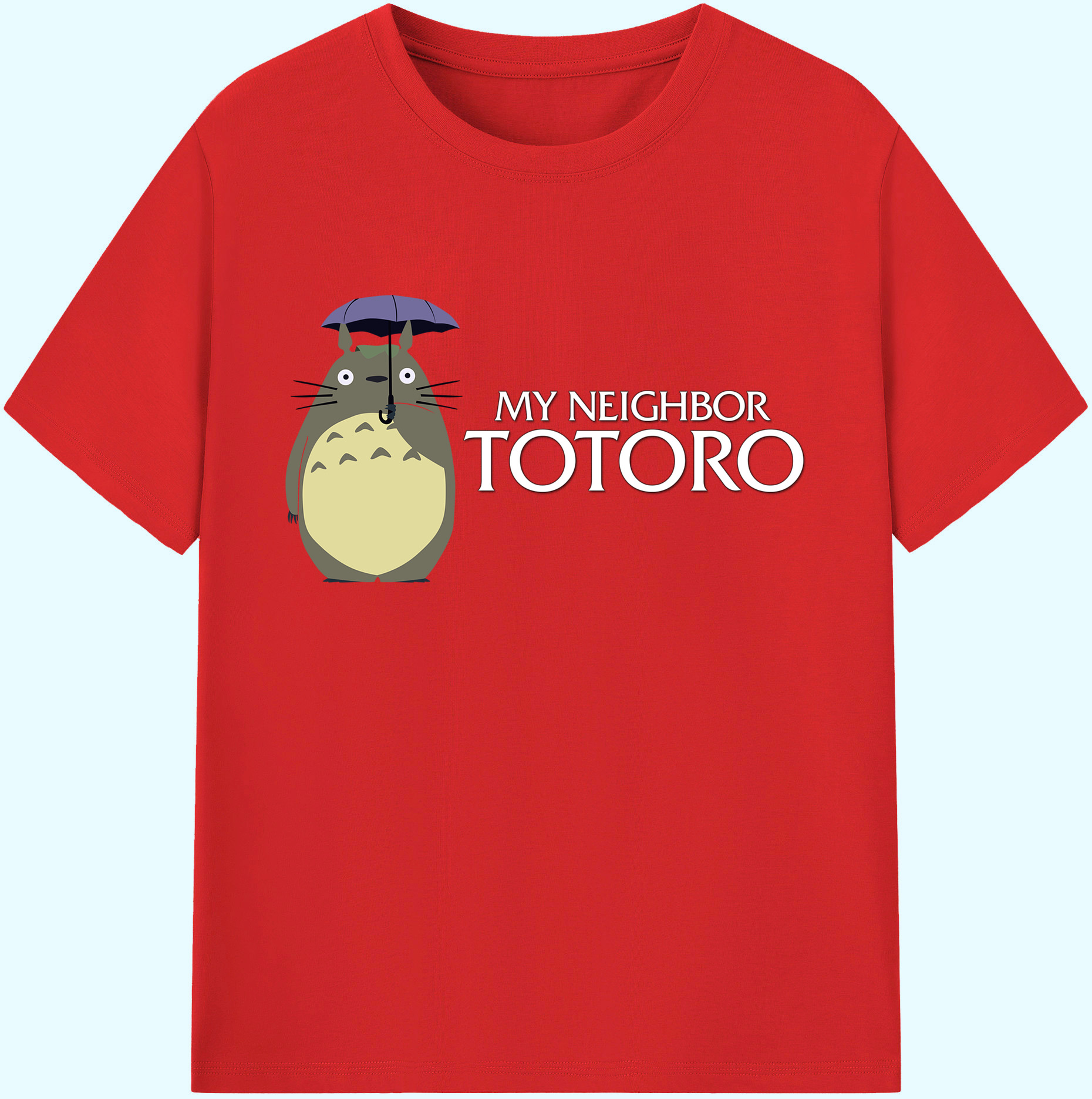 （画像用） となりのトトロ 草壁メイ 草壁サツキ My Neighbor Totoro Satsuki Kusakabe Mei Kusakabe 綿100％ メンズ半袖Tシャツ｜肌触りやわらか＆通気性