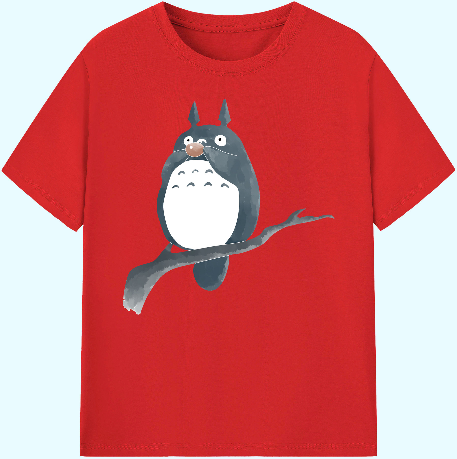 （画像用） となりのトトロ 草壁メイ 草壁サツキ My Neighbor Totoro Satsuki Kusakabe Mei Kusakabe 綿100％ メンズ半袖Tシャツ｜肌触りやわらか＆通気性