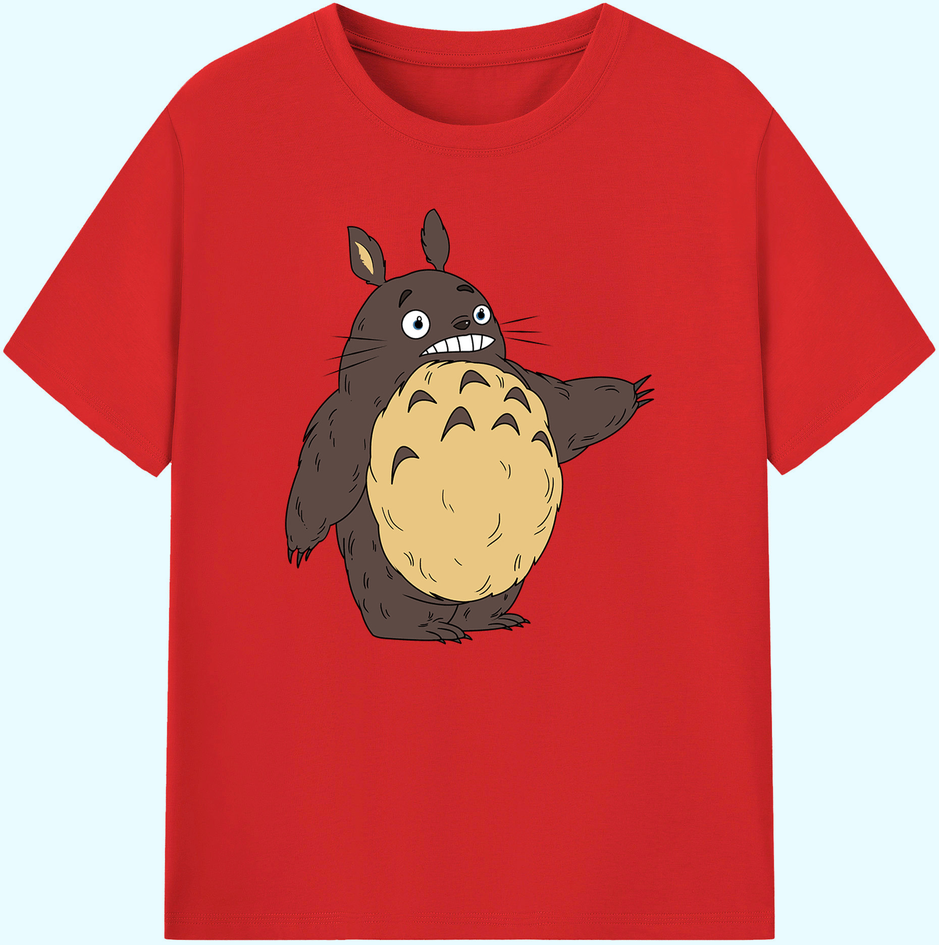 （画像用） となりのトトロ 草壁メイ 草壁サツキ My Neighbor Totoro Satsuki Kusakabe Mei Kusakabe 綿100％ メンズ半袖Tシャツ｜肌触りやわらか＆通気性
