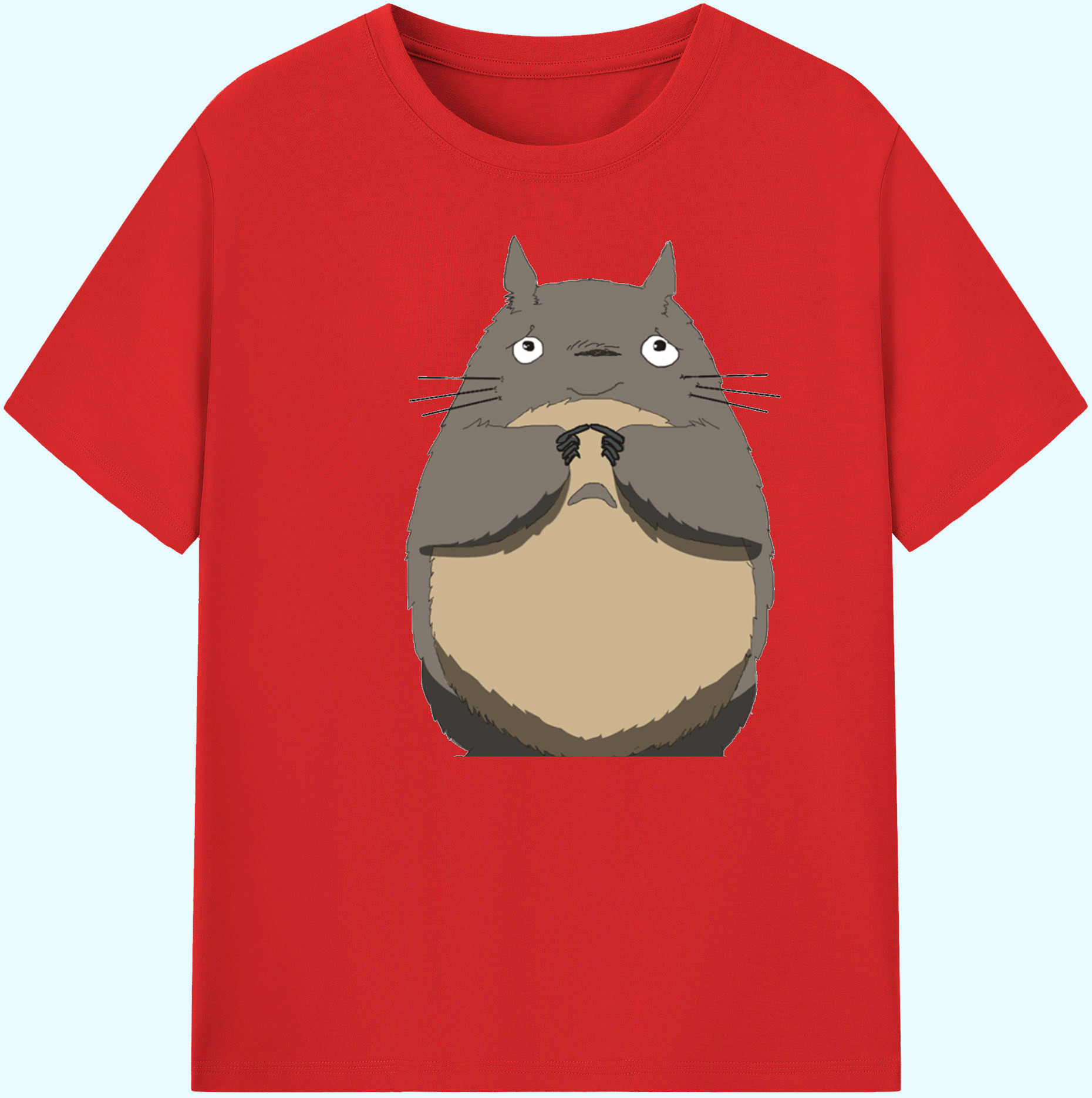 （画像用） となりのトトロ 草壁メイ 草壁サツキ My Neighbor Totoro Satsuki Kusakabe Mei Kusakabe 綿100％ メンズ半袖Tシャツ｜肌触りやわらか＆通気性