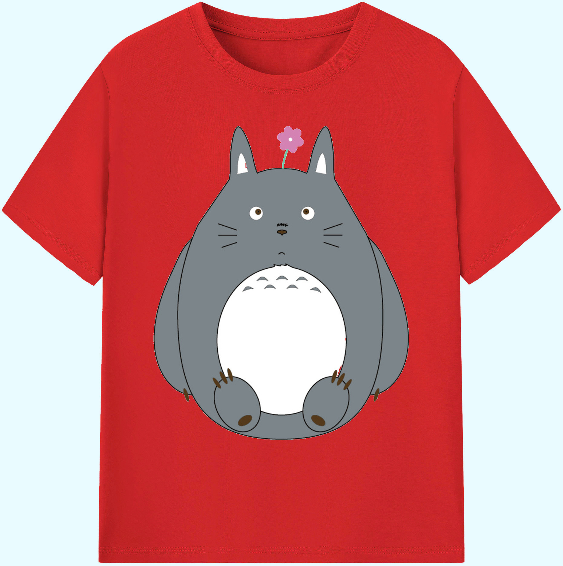 （画像用） となりのトトロ 草壁メイ 草壁サツキ My Neighbor Totoro Satsuki Kusakabe Mei Kusakabe 綿100％ メンズ半袖Tシャツ｜肌触りやわらか＆通気性