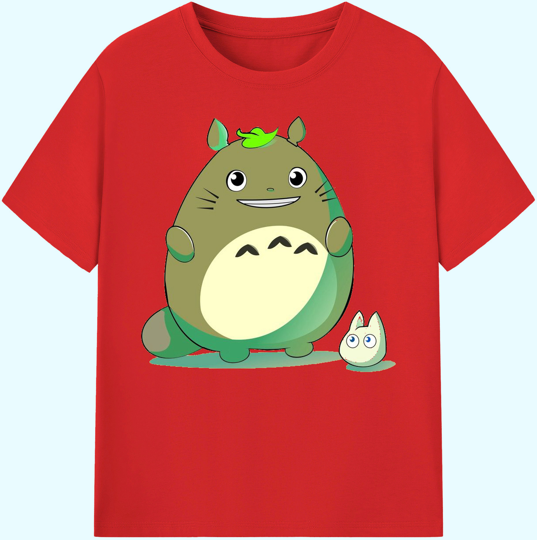 （画像用） となりのトトロ 草壁メイ 草壁サツキ My Neighbor Totoro Satsuki Kusakabe Mei Kusakabe 綿100％ メンズ半袖Tシャツ｜肌触りやわらか＆通気性