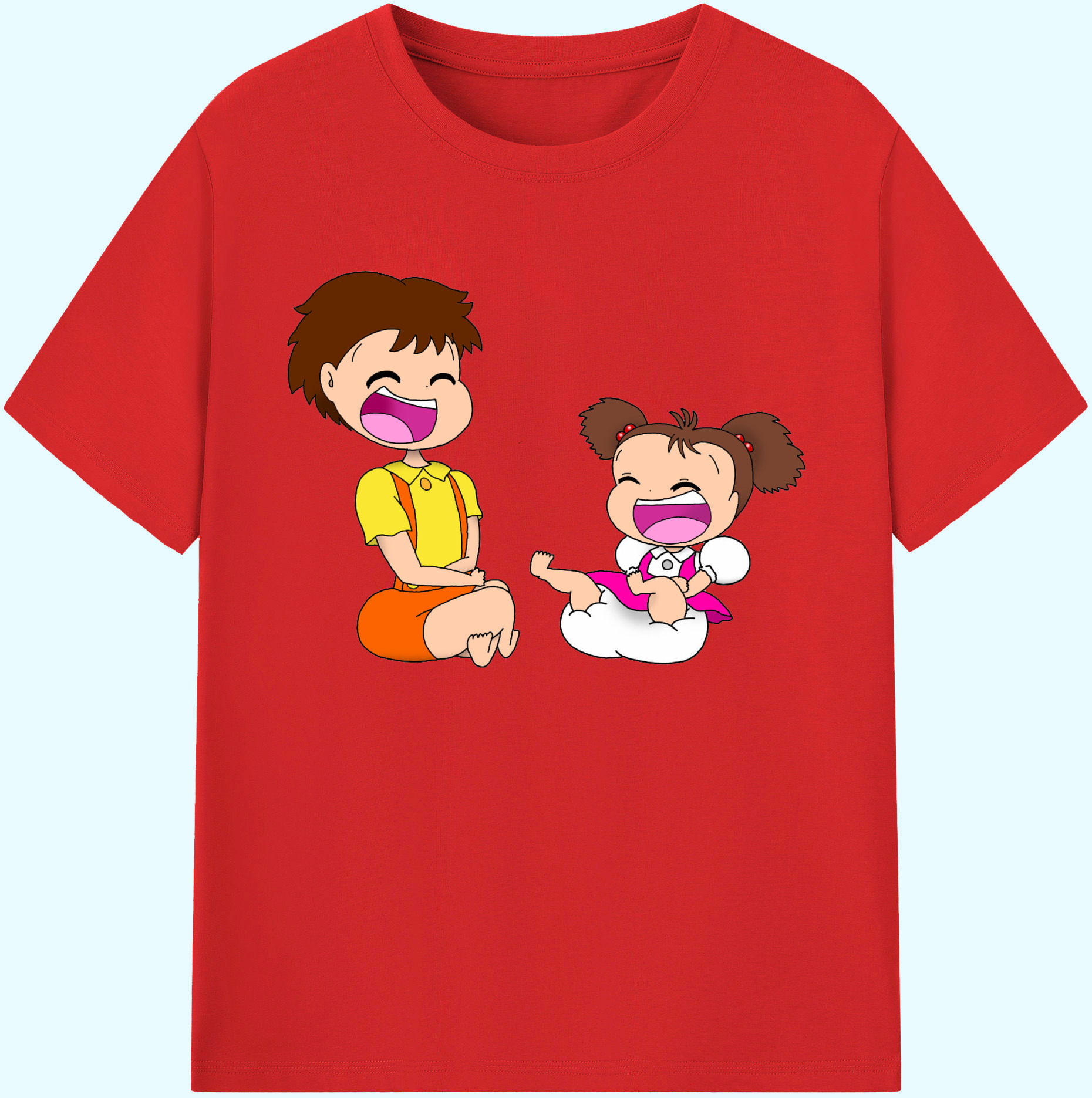 （画像用） となりのトトロ 草壁メイ 草壁サツキ My Neighbor Totoro Satsuki Kusakabe Mei Kusakabe 綿100％ メンズ半袖Tシャツ｜肌触りやわらか＆通気性