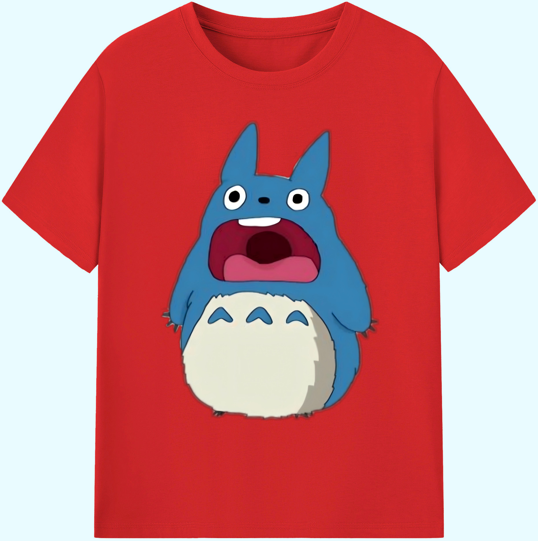 （画像用） となりのトトロ 草壁メイ 草壁サツキ My Neighbor Totoro Satsuki Kusakabe Mei Kusakabe 綿100％ メンズ半袖Tシャツ｜肌触りやわらか＆通気性