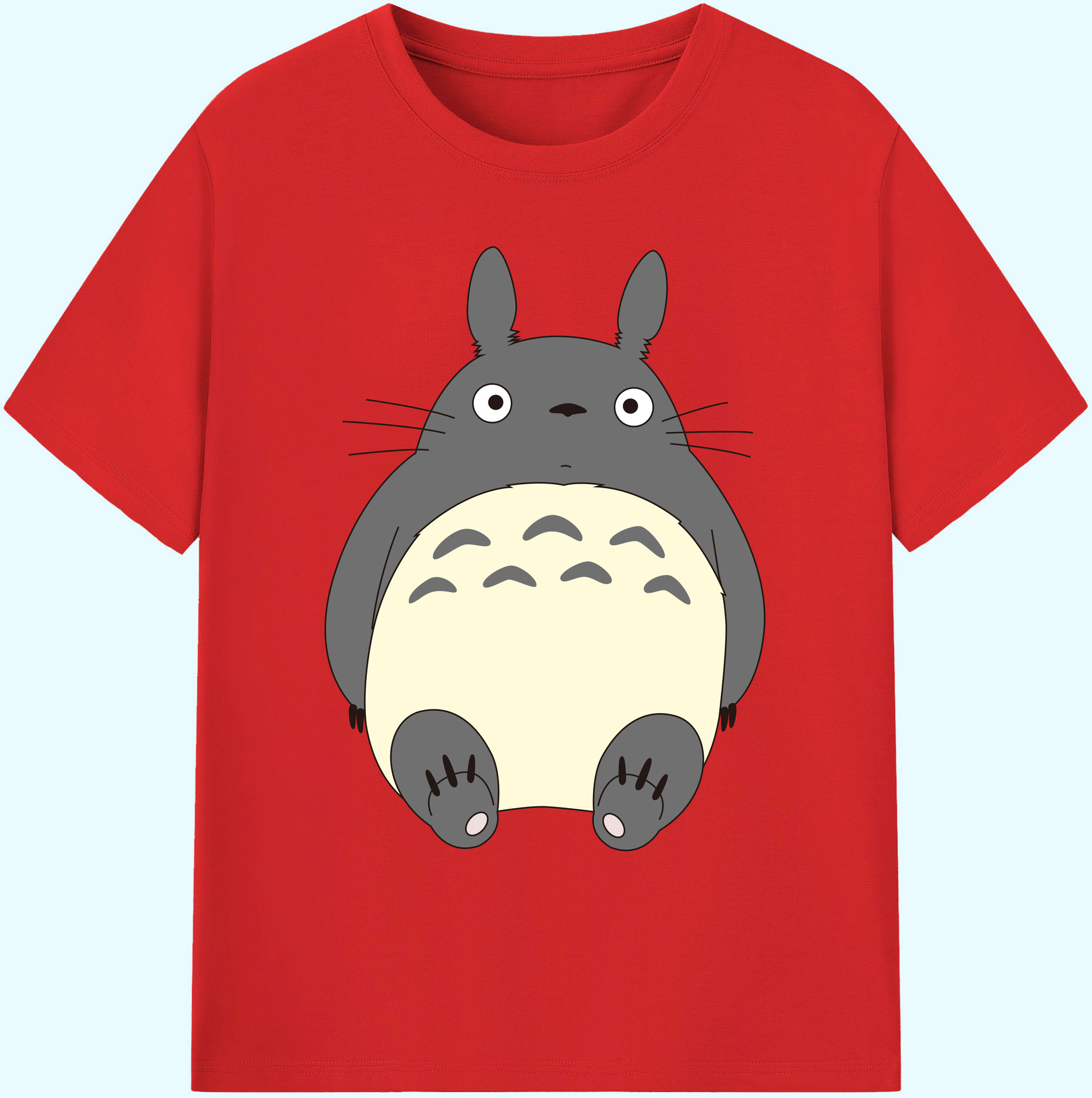 （画像用） となりのトトロ 草壁メイ 草壁サツキ My Neighbor Totoro Satsuki Kusakabe Mei Kusakabe 綿100％ メンズ半袖Tシャツ｜肌触りやわらか＆通気性