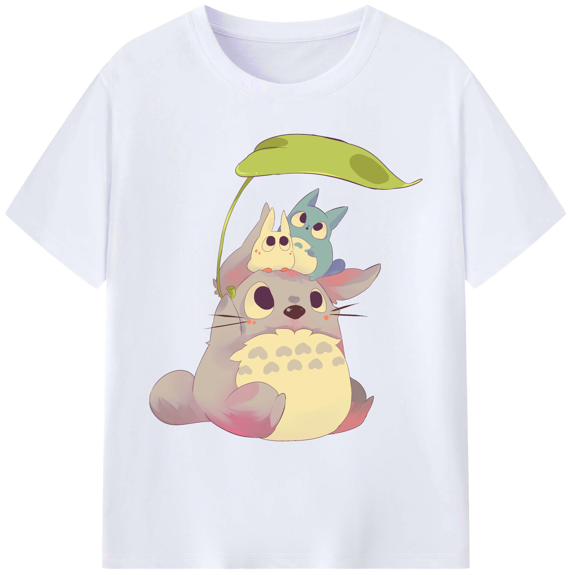 （画像用） となりのトトロ 草壁メイ 草壁サツキ My Neighbor Totoro Satsuki Kusakabe Mei Kusakabe 綿100％ メンズ半袖Tシャツ｜肌触りやわらか＆通気性