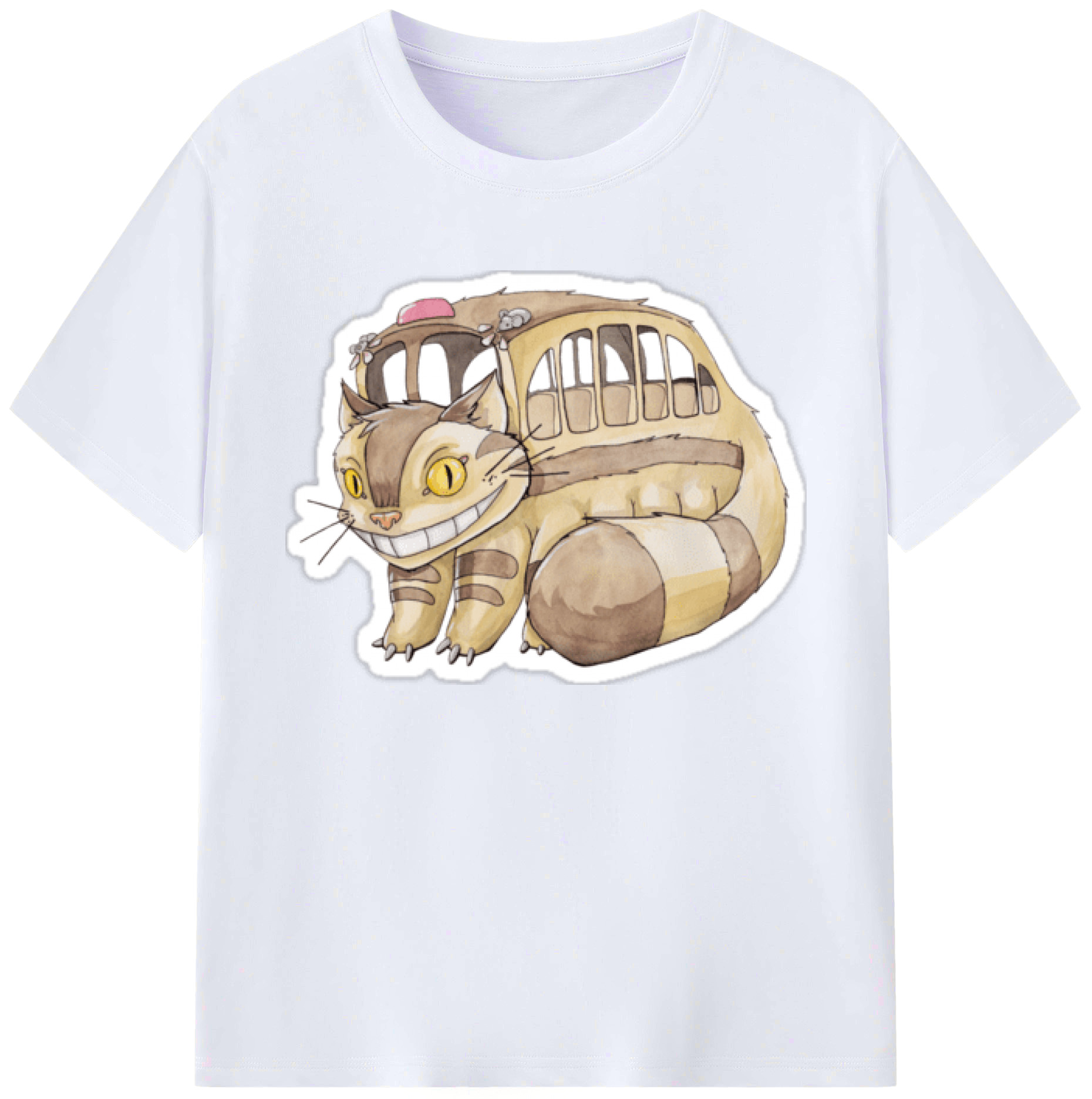 （画像用） となりのトトロ 草壁メイ 草壁サツキ My Neighbor Totoro Satsuki Kusakabe Mei Kusakabe 綿100％ メンズ半袖Tシャツ｜肌触りやわらか＆通気性
