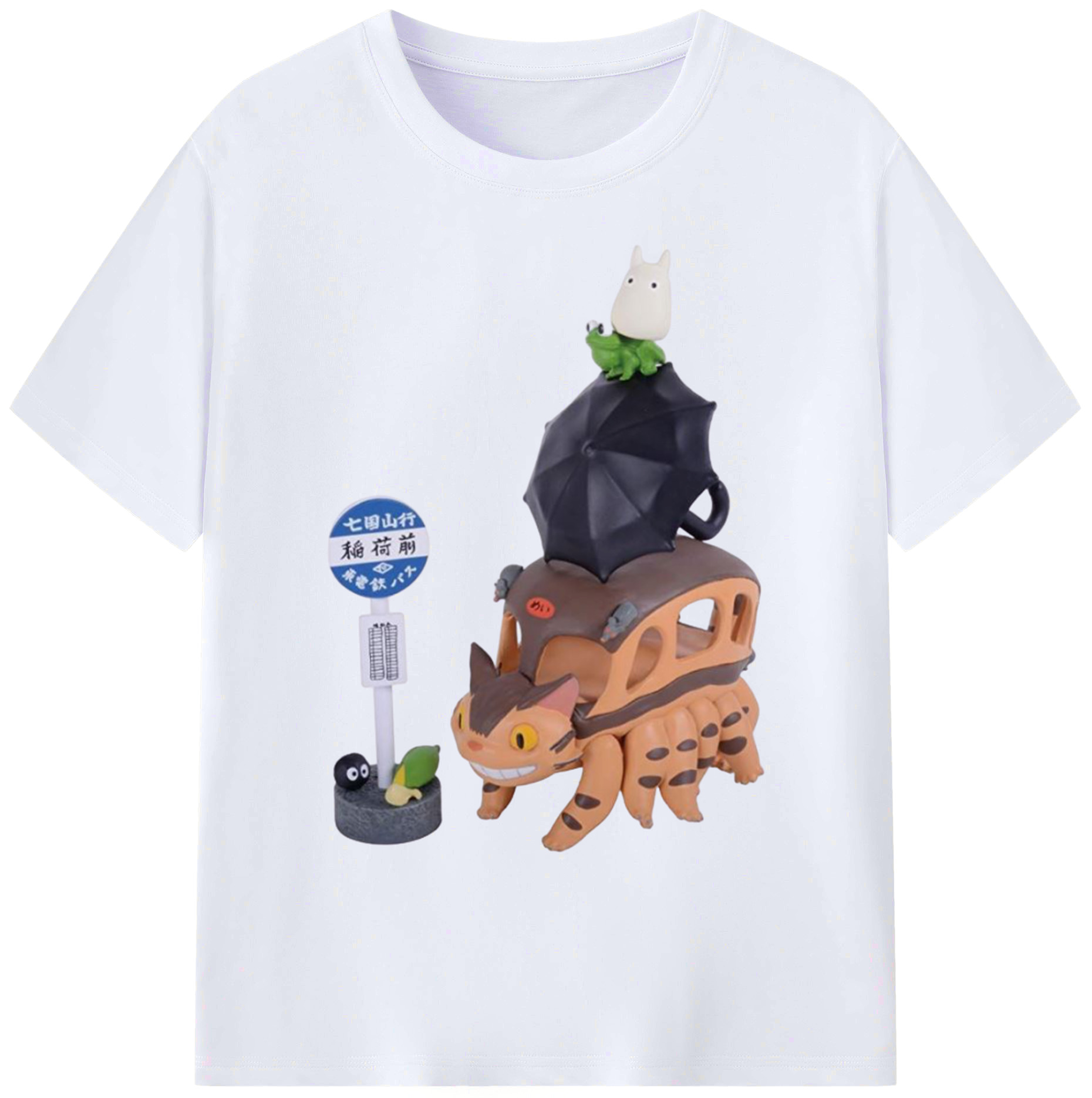 （画像用） となりのトトロ 草壁メイ 草壁サツキ My Neighbor Totoro Satsuki Kusakabe Mei Kusakabe 綿100％ メンズ半袖Tシャツ｜肌触りやわらか＆通気性