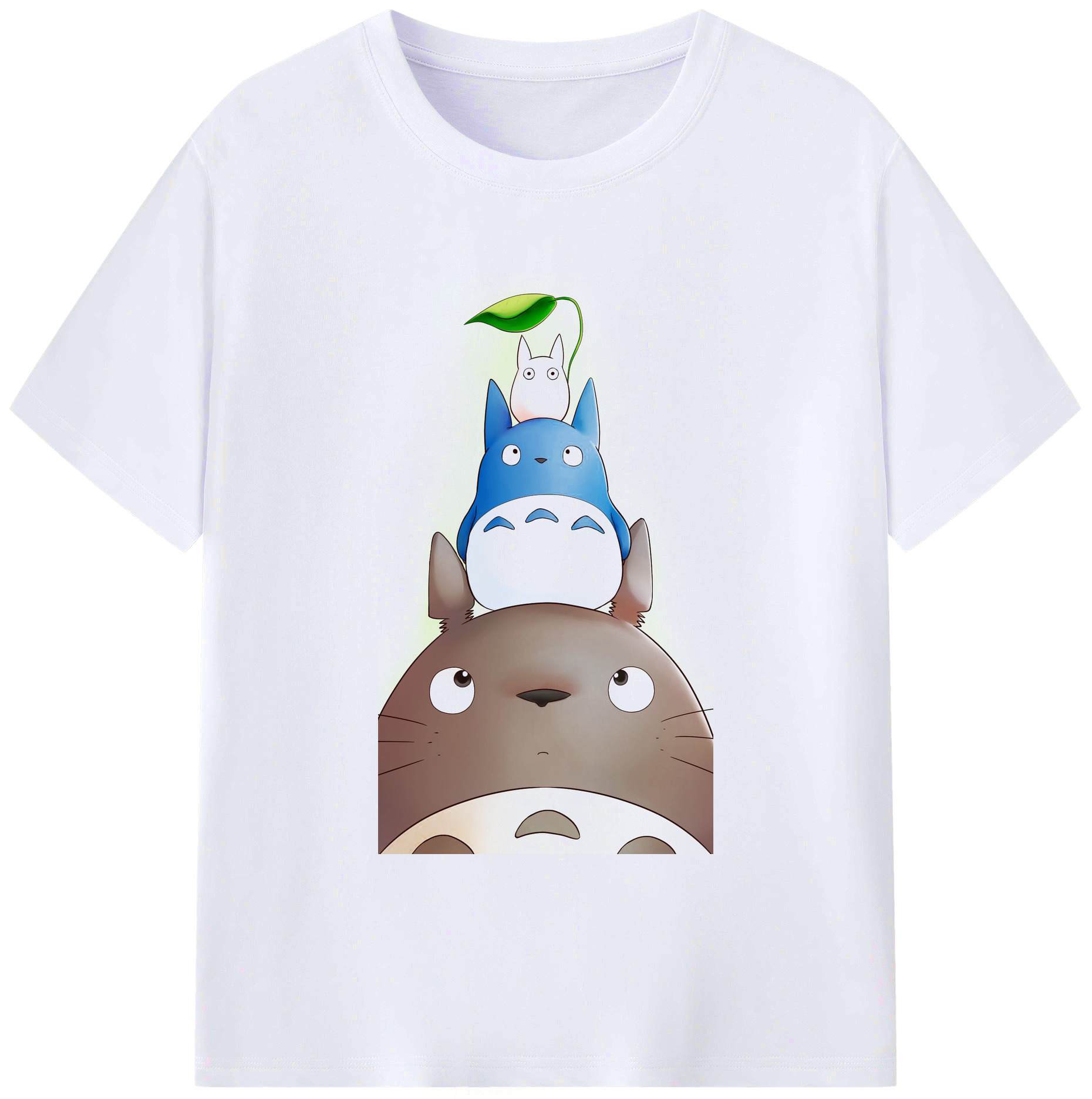 （画像用） となりのトトロ 草壁メイ 草壁サツキ My Neighbor Totoro Satsuki Kusakabe Mei Kusakabe 綿100％ メンズ半袖Tシャツ｜肌触りやわらか＆通気性