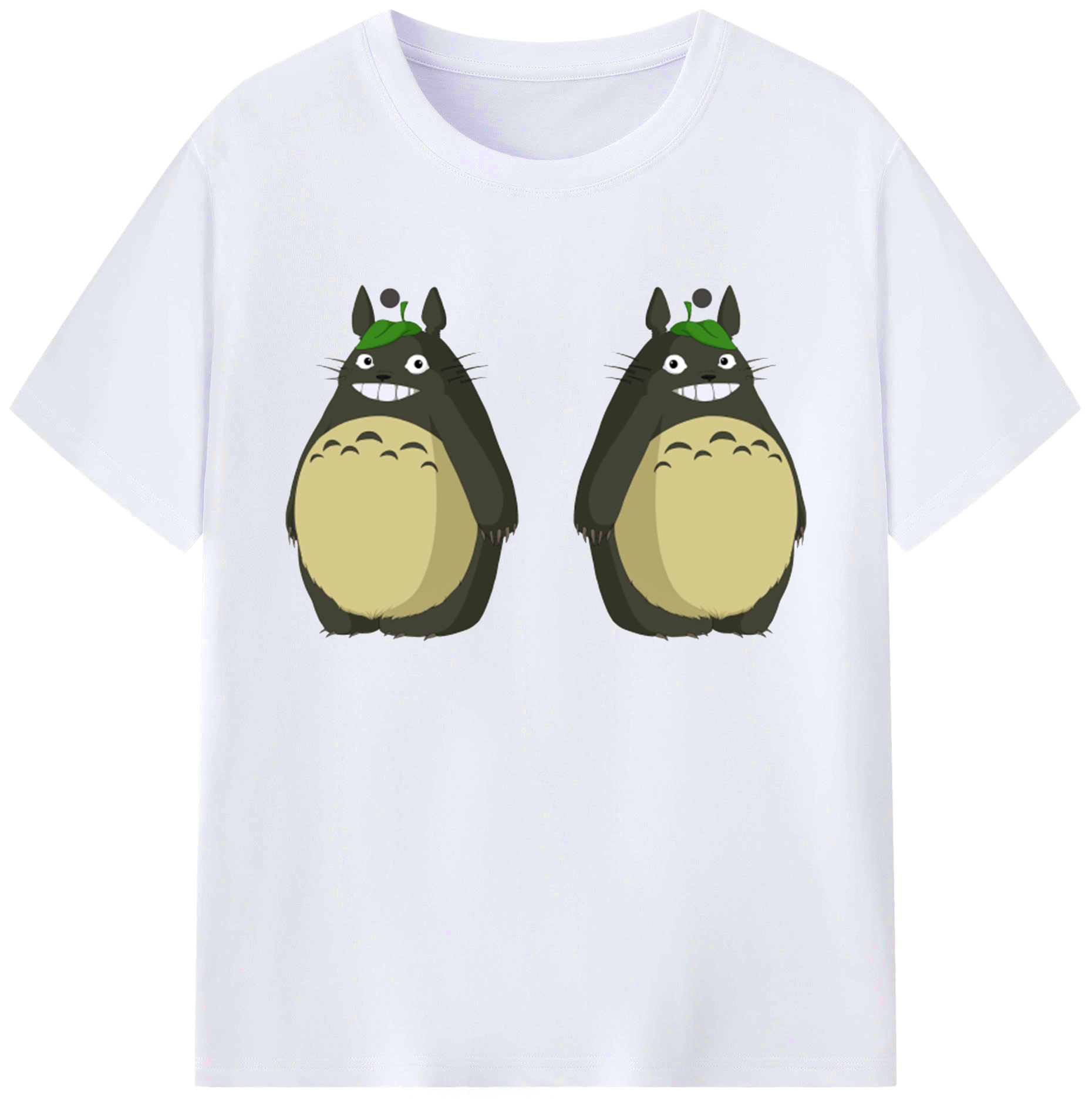 （画像用） となりのトトロ 草壁メイ 草壁サツキ My Neighbor Totoro Satsuki Kusakabe Mei Kusakabe 綿100％ メンズ半袖Tシャツ｜肌触りやわらか＆通気性