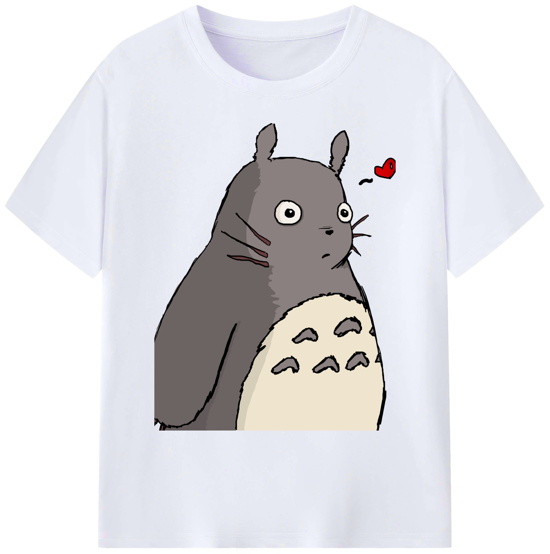 （画像用） となりのトトロ 草壁メイ 草壁サツキ My Neighbor Totoro Satsuki Kusakabe Mei Kusakabe 綿100％ メンズ半袖Tシャツ｜肌触りやわらか＆通気性