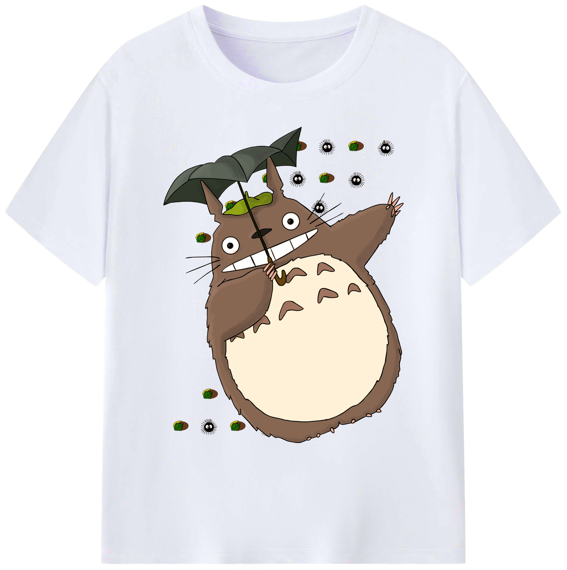 （画像用） となりのトトロ 草壁メイ 草壁サツキ My Neighbor Totoro Satsuki Kusakabe Mei Kusakabe 綿100％ メンズ半袖Tシャツ｜肌触りやわらか＆通気性
