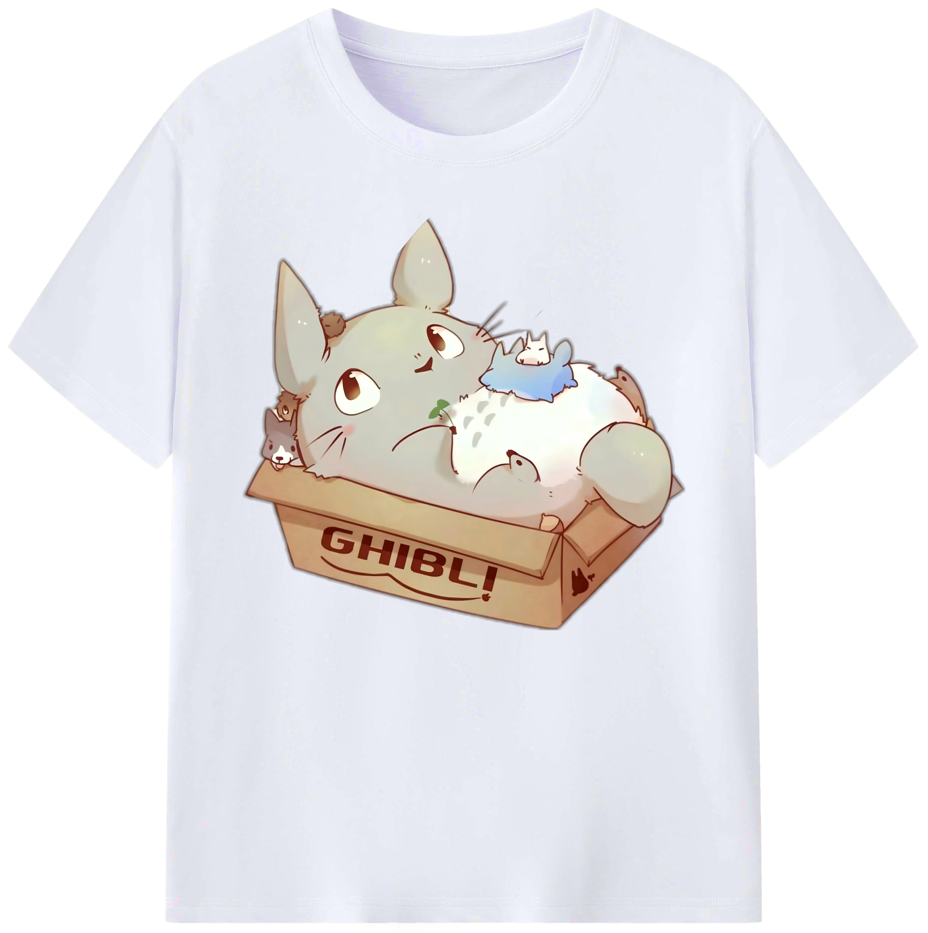 （画像用） となりのトトロ 草壁メイ 草壁サツキ My Neighbor Totoro Satsuki Kusakabe Mei Kusakabe 綿100％ メンズ半袖Tシャツ｜肌触りやわらか＆通気性