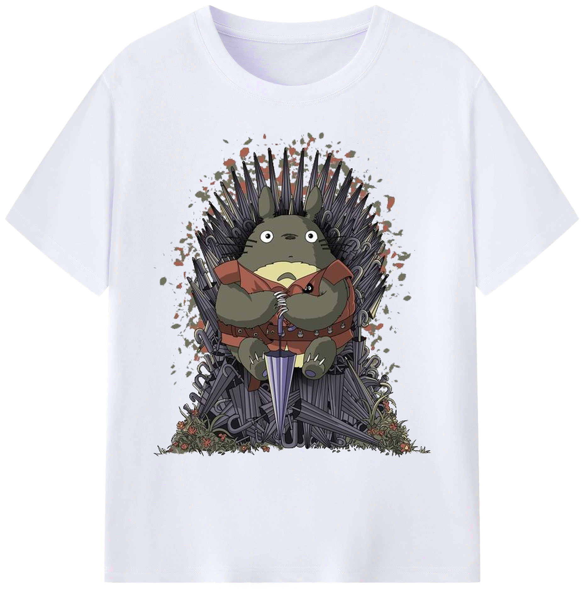 （画像用） となりのトトロ 草壁メイ 草壁サツキ My Neighbor Totoro Satsuki Kusakabe Mei Kusakabe 綿100％ メンズ半袖Tシャツ｜肌触りやわらか＆通気性