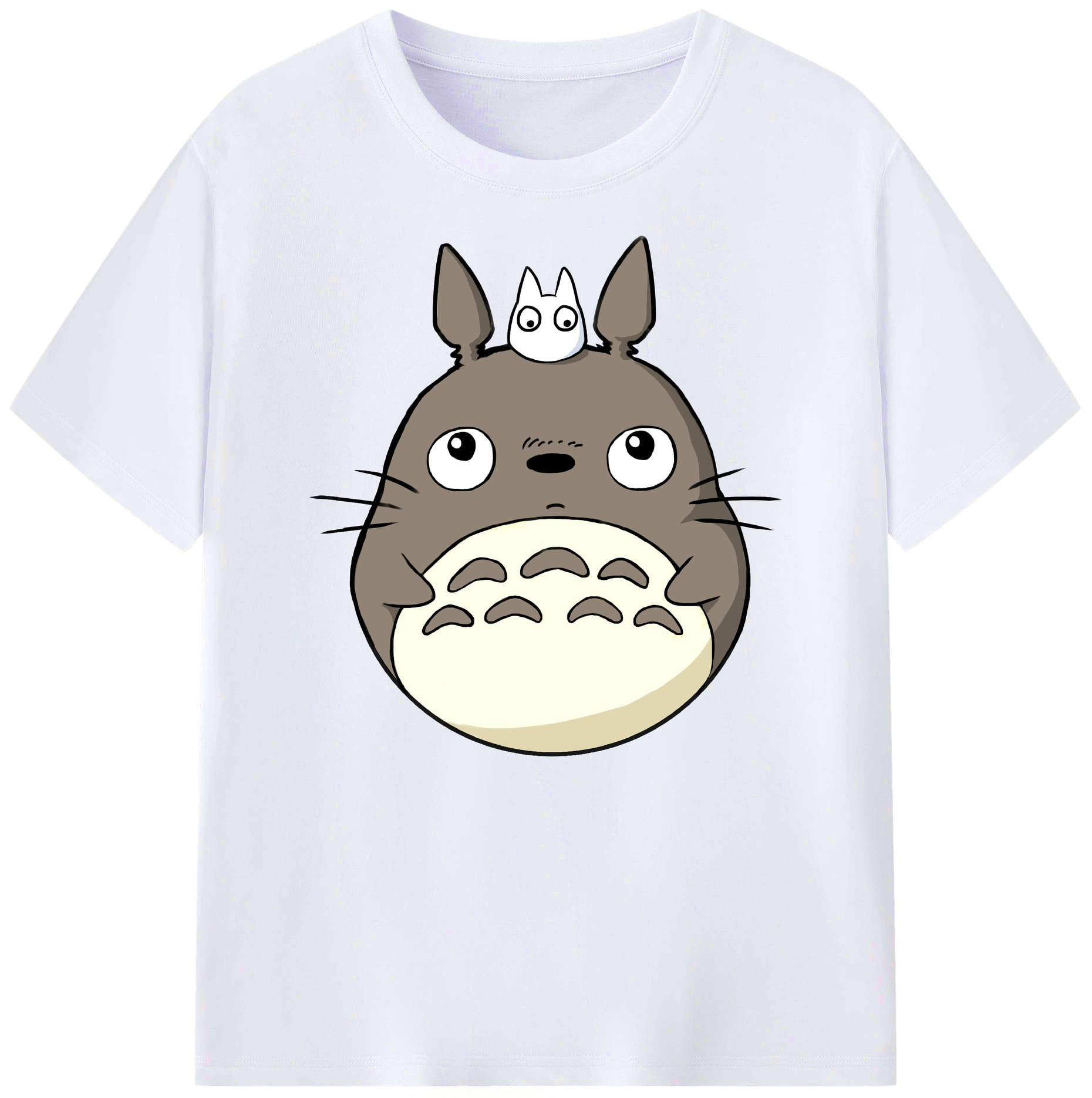 （画像用） となりのトトロ 草壁メイ 草壁サツキ My Neighbor Totoro Satsuki Kusakabe Mei Kusakabe 綿100％ メンズ半袖Tシャツ｜肌触りやわらか＆通気性