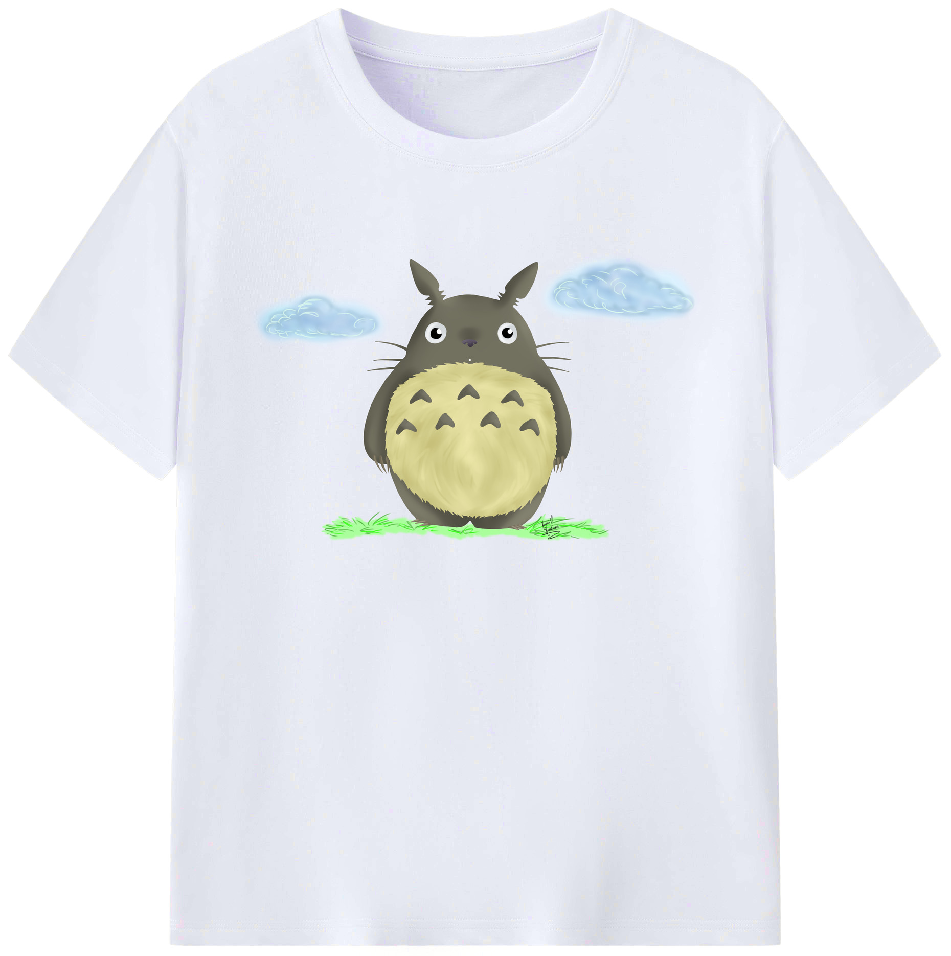 （画像用） となりのトトロ 草壁メイ 草壁サツキ My Neighbor Totoro Satsuki Kusakabe Mei Kusakabe 綿100％ メンズ半袖Tシャツ｜肌触りやわらか＆通気性