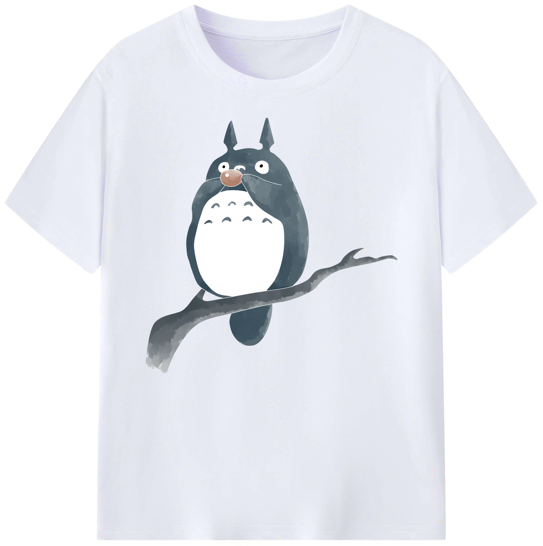 （画像用） となりのトトロ 草壁メイ 草壁サツキ My Neighbor Totoro Satsuki Kusakabe Mei Kusakabe 綿100％ メンズ半袖Tシャツ｜肌触りやわらか＆通気性