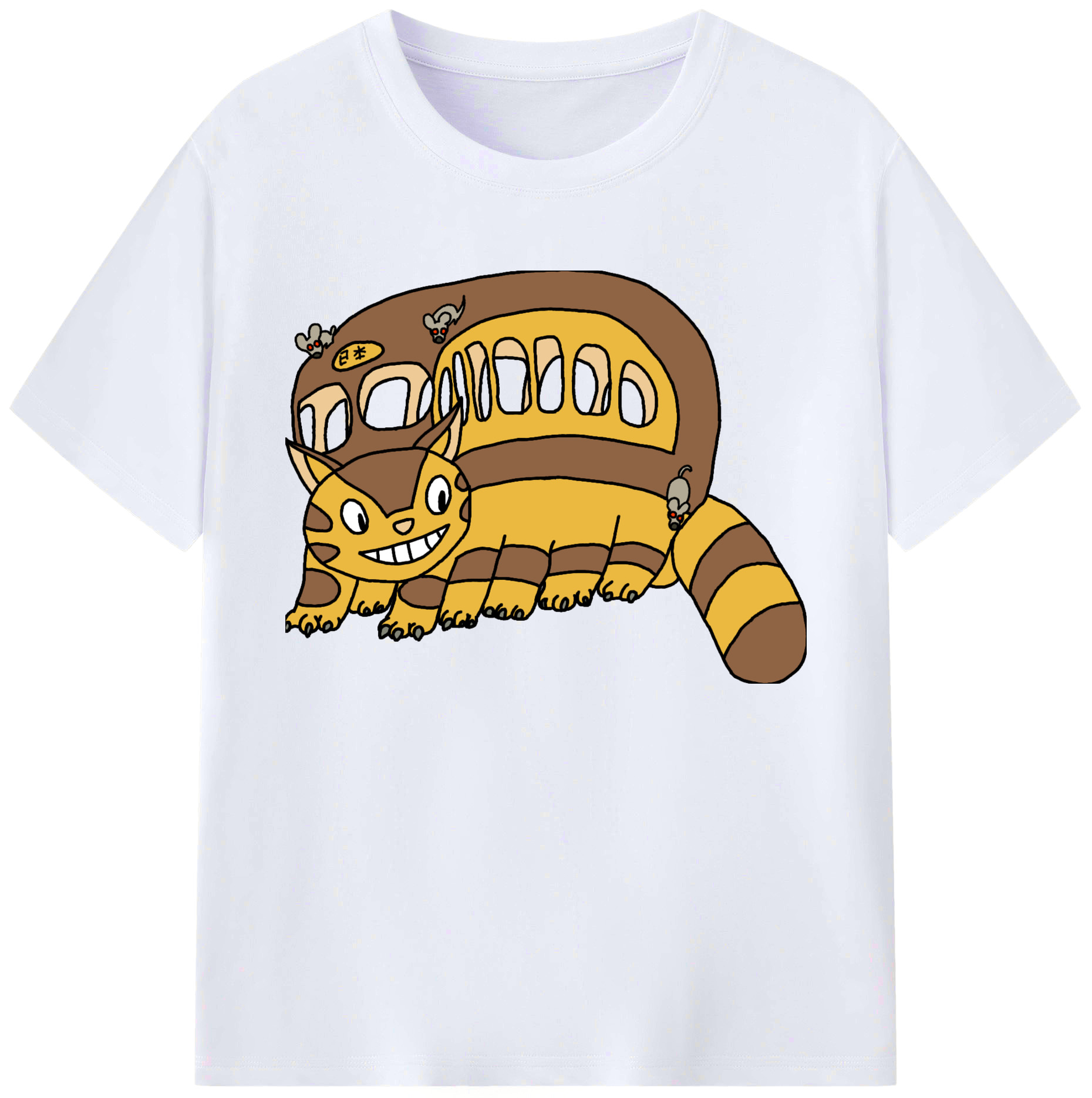 （画像用） となりのトトロ 草壁メイ 草壁サツキ My Neighbor Totoro Satsuki Kusakabe Mei Kusakabe 綿100％ メンズ半袖Tシャツ｜肌触りやわらか＆通気性