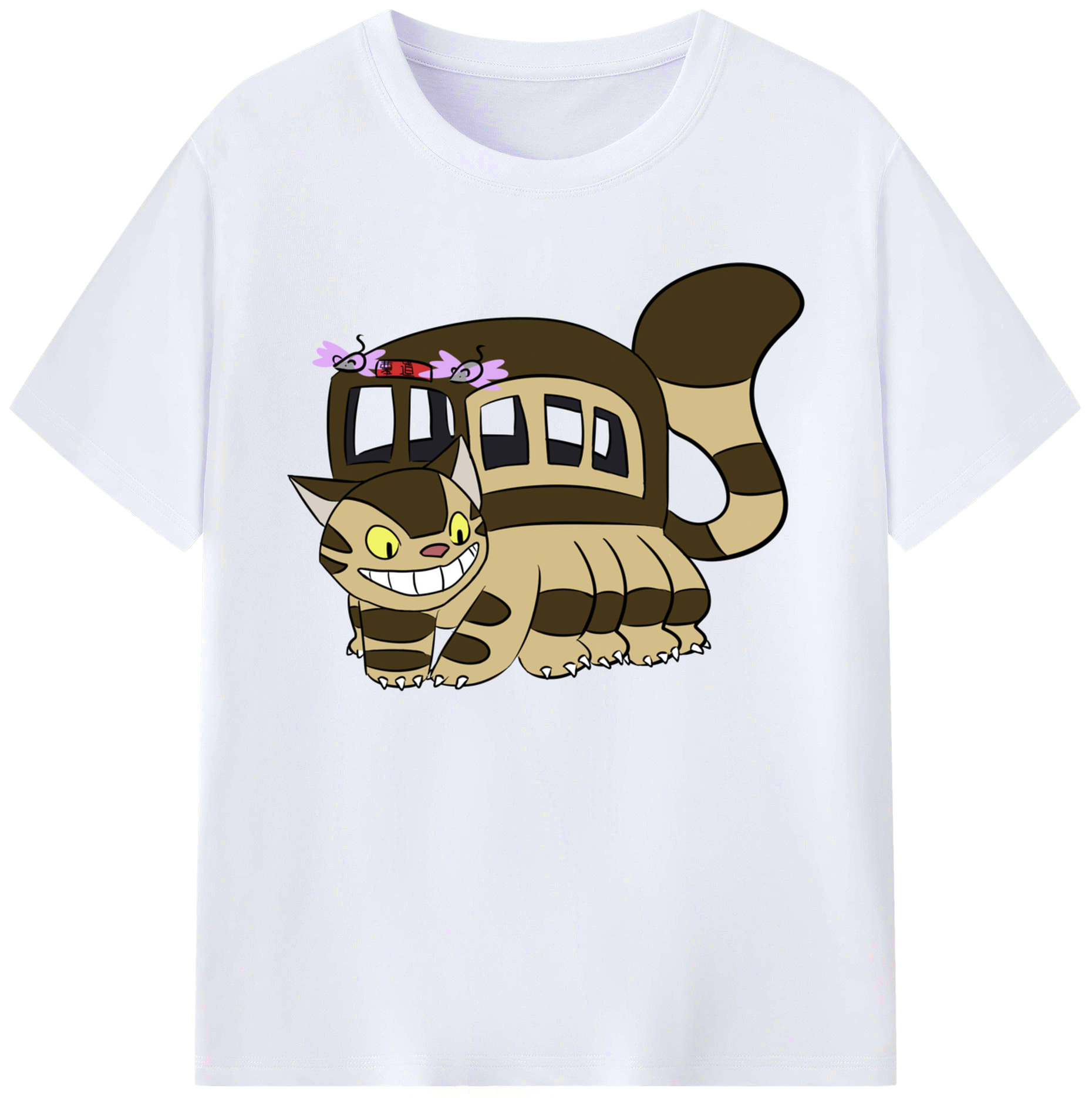 （画像用） となりのトトロ 草壁メイ 草壁サツキ My Neighbor Totoro Satsuki Kusakabe Mei Kusakabe 綿100％ メンズ半袖Tシャツ｜肌触りやわらか＆通気性