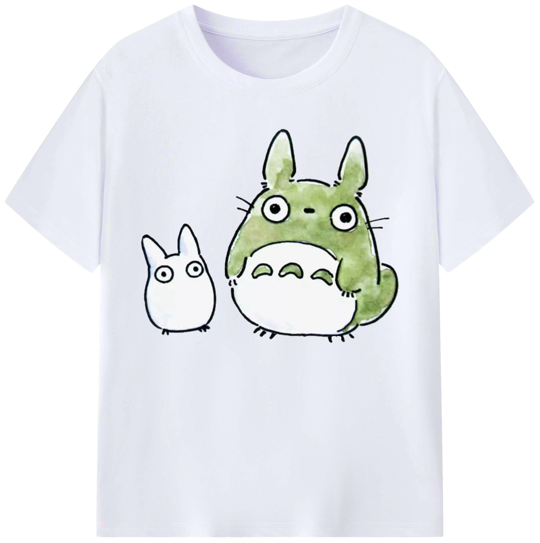 （画像用） となりのトトロ 草壁メイ 草壁サツキ My Neighbor Totoro Satsuki Kusakabe Mei Kusakabe 綿100％ メンズ半袖Tシャツ｜肌触りやわらか＆通気性