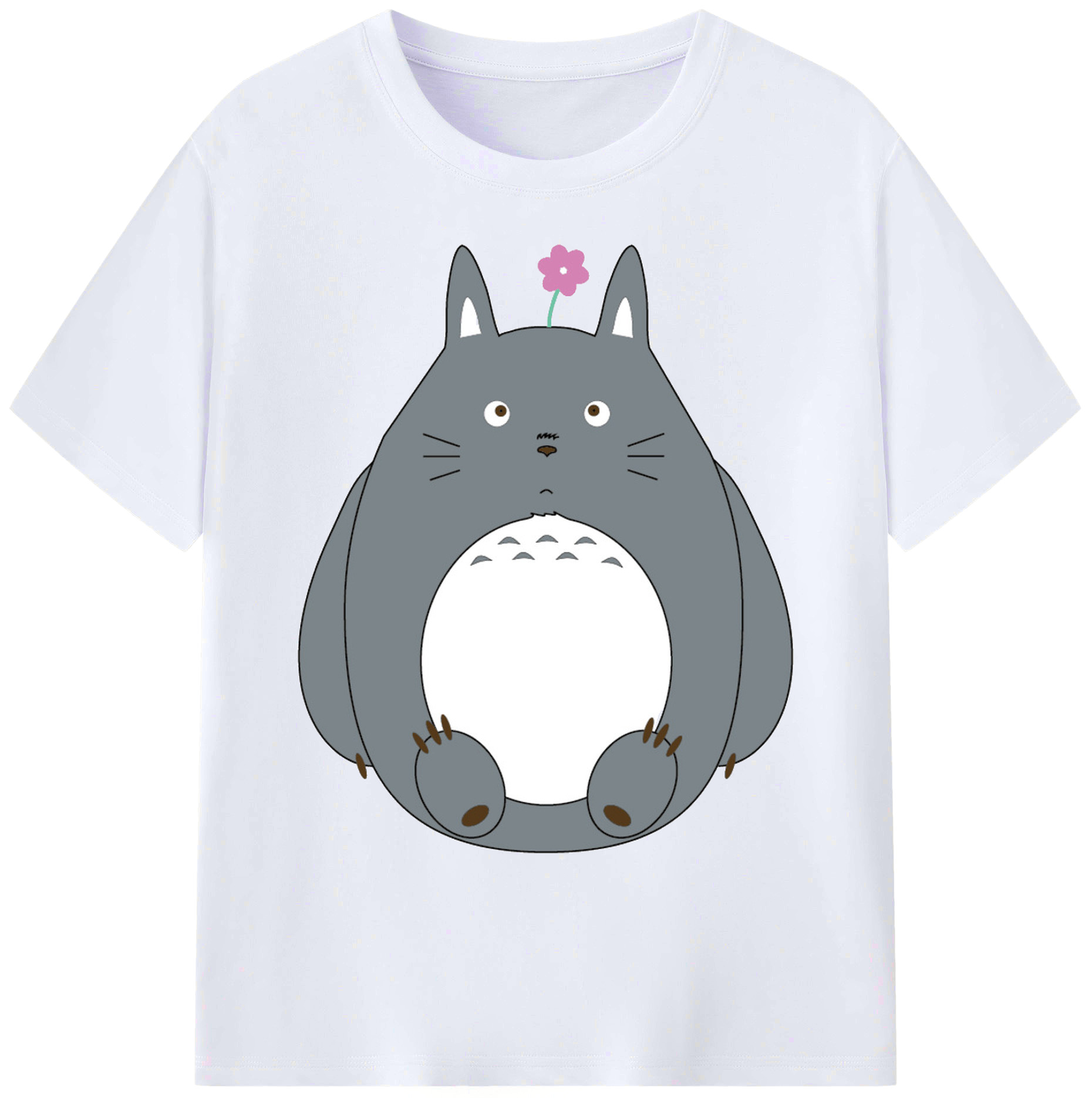 （画像用） となりのトトロ 草壁メイ 草壁サツキ My Neighbor Totoro Satsuki Kusakabe Mei Kusakabe 綿100％ メンズ半袖Tシャツ｜肌触りやわらか＆通気性