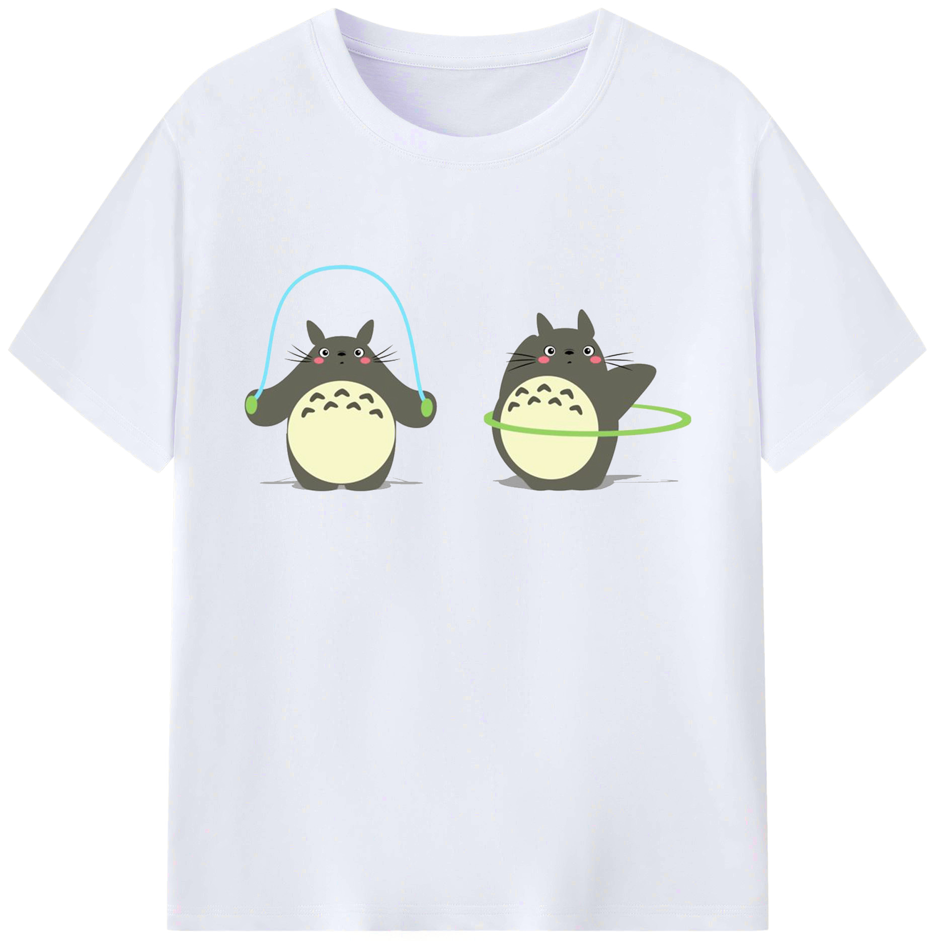 （画像用） となりのトトロ 草壁メイ 草壁サツキ My Neighbor Totoro Satsuki Kusakabe Mei Kusakabe 綿100％ メンズ半袖Tシャツ｜肌触りやわらか＆通気性